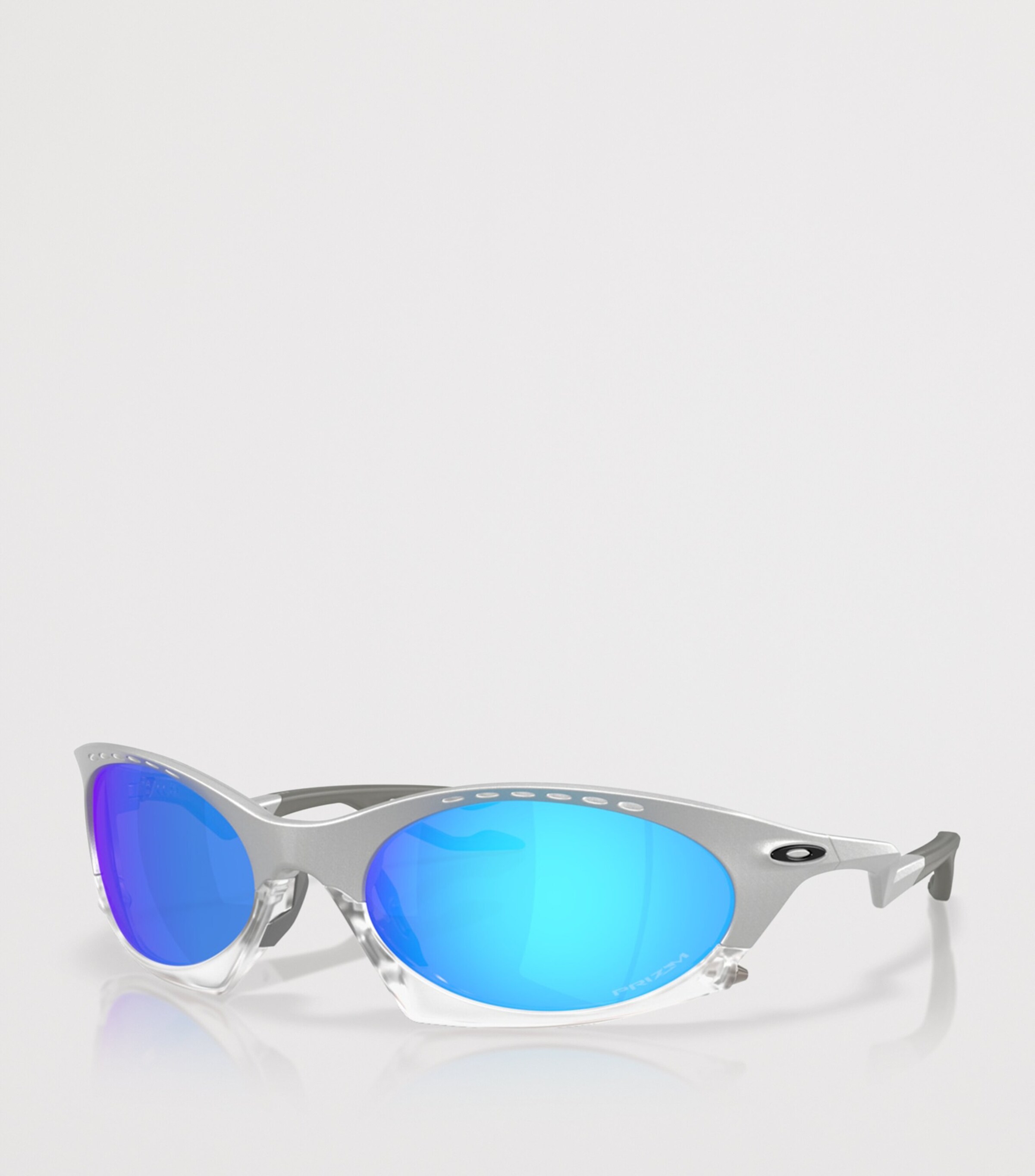 Oakley Plantaris Oval Sunglasses Silver Image 7