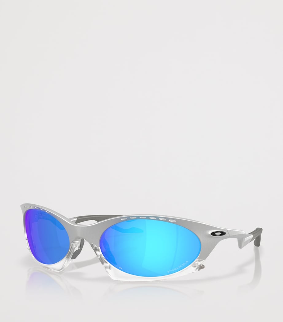 Oakley Plantaris Oval Sunglasses Silver Image 7