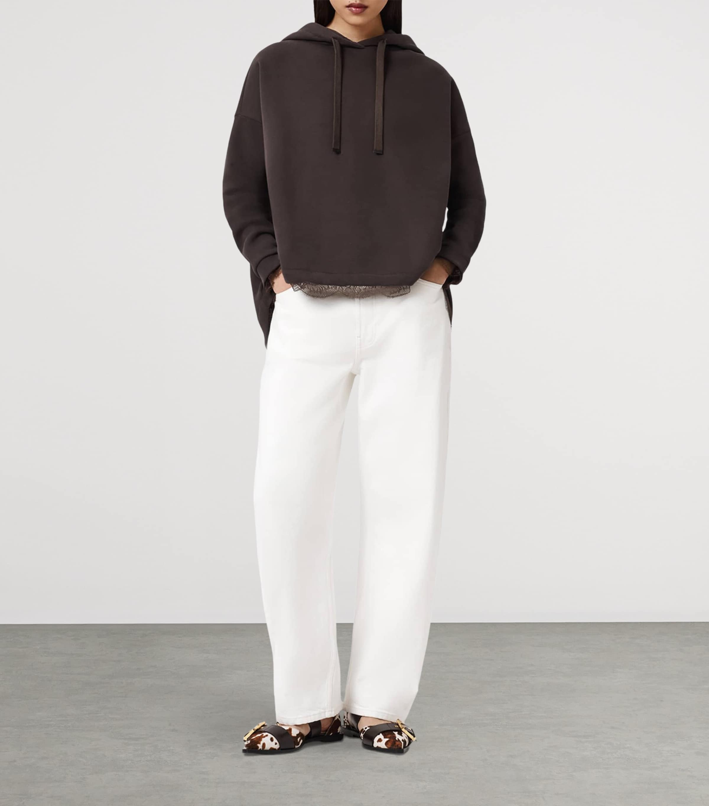 Organic Cotton-Blend Nia Hoodie BOTTLE BROWN Image 2