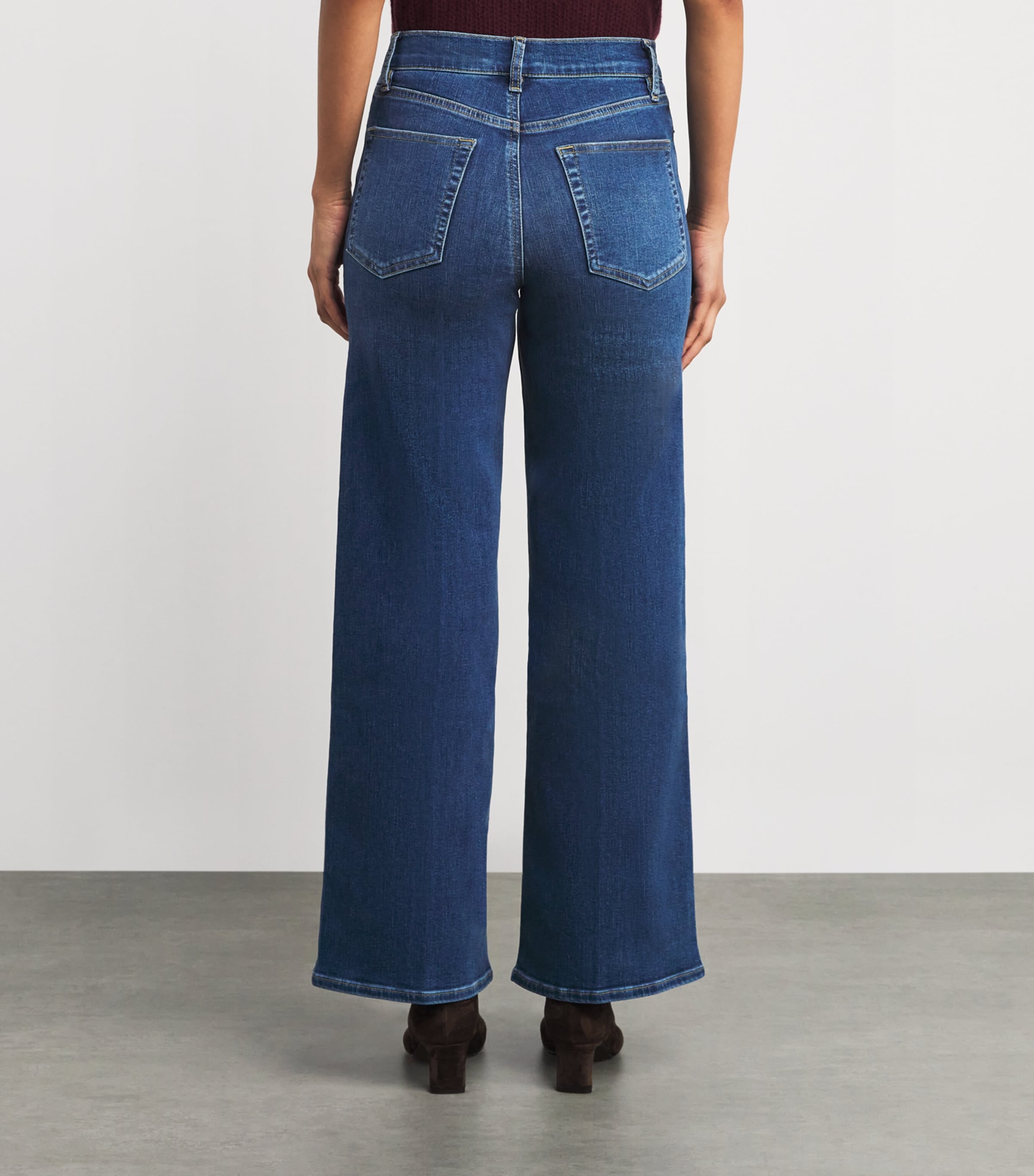 Le Slim Palazzo Wide-Leg Jeans FEMMA Image 4