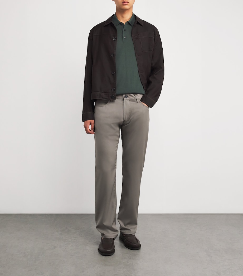 Wool Polo Shirt LODEN Image 2
