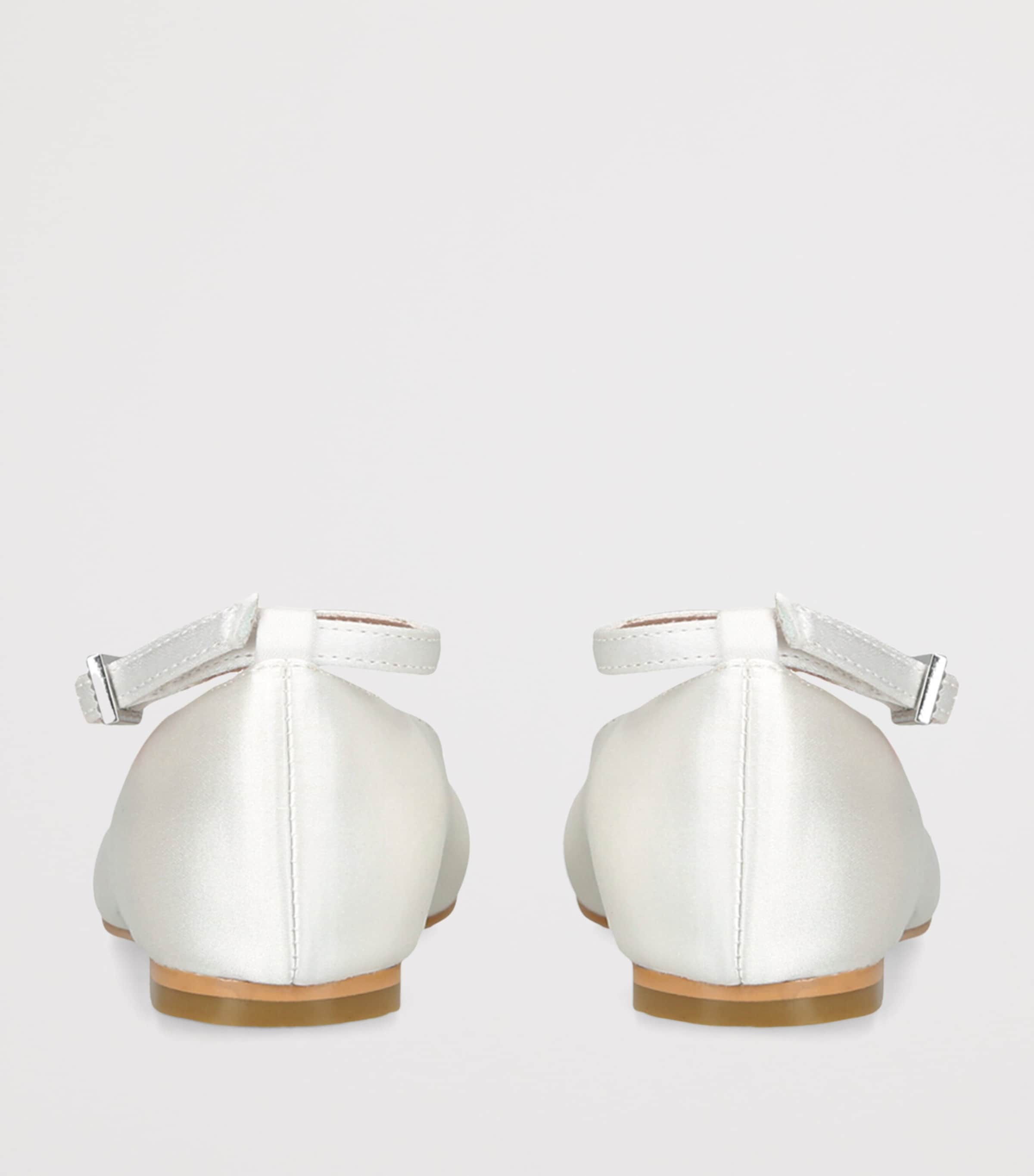 Aruna Seth Satin Angelina Ballet Flats White Image 4