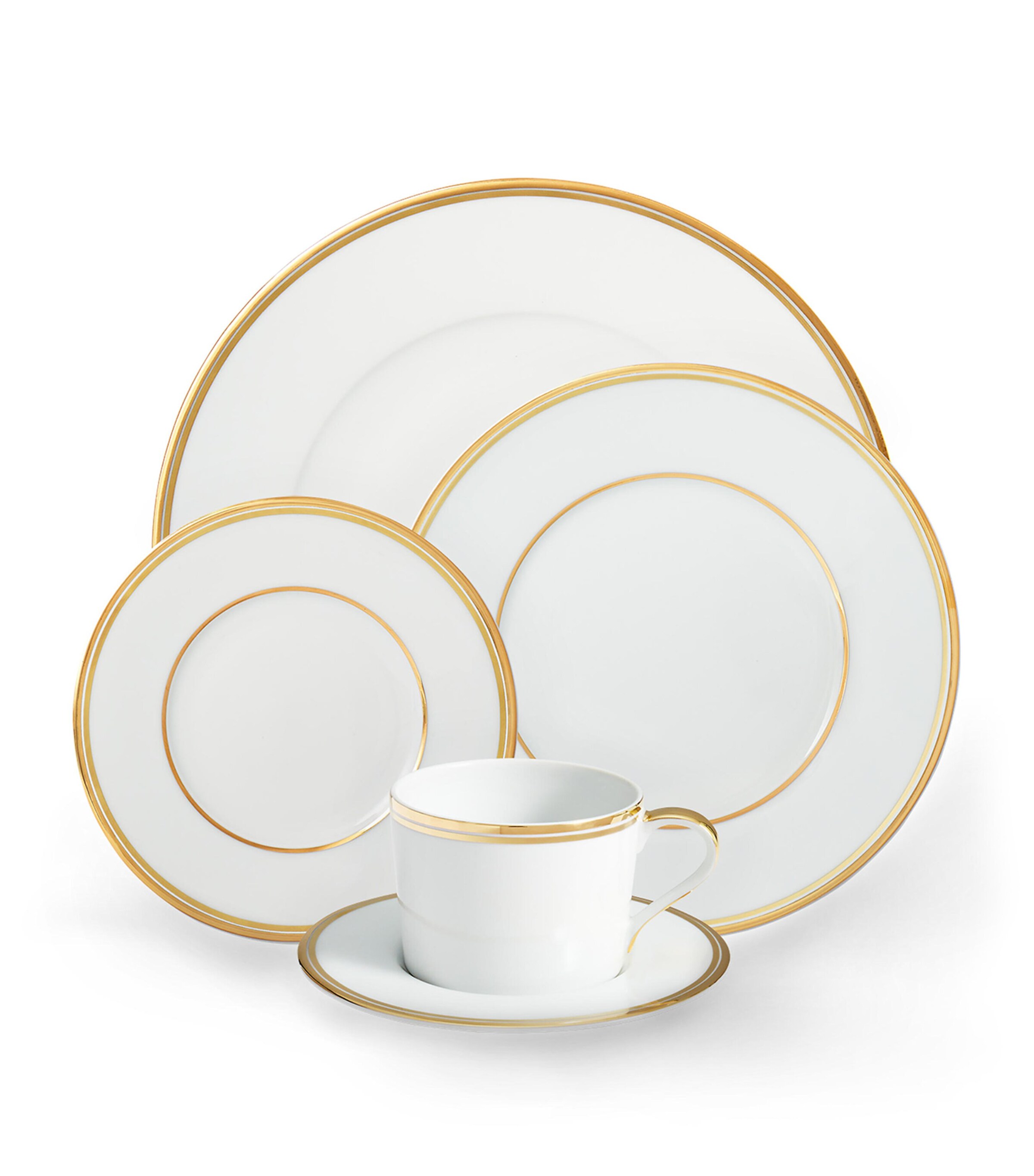 Wilshire Bread and Butter Plate (16cm) GOLD/WHITE Image 3