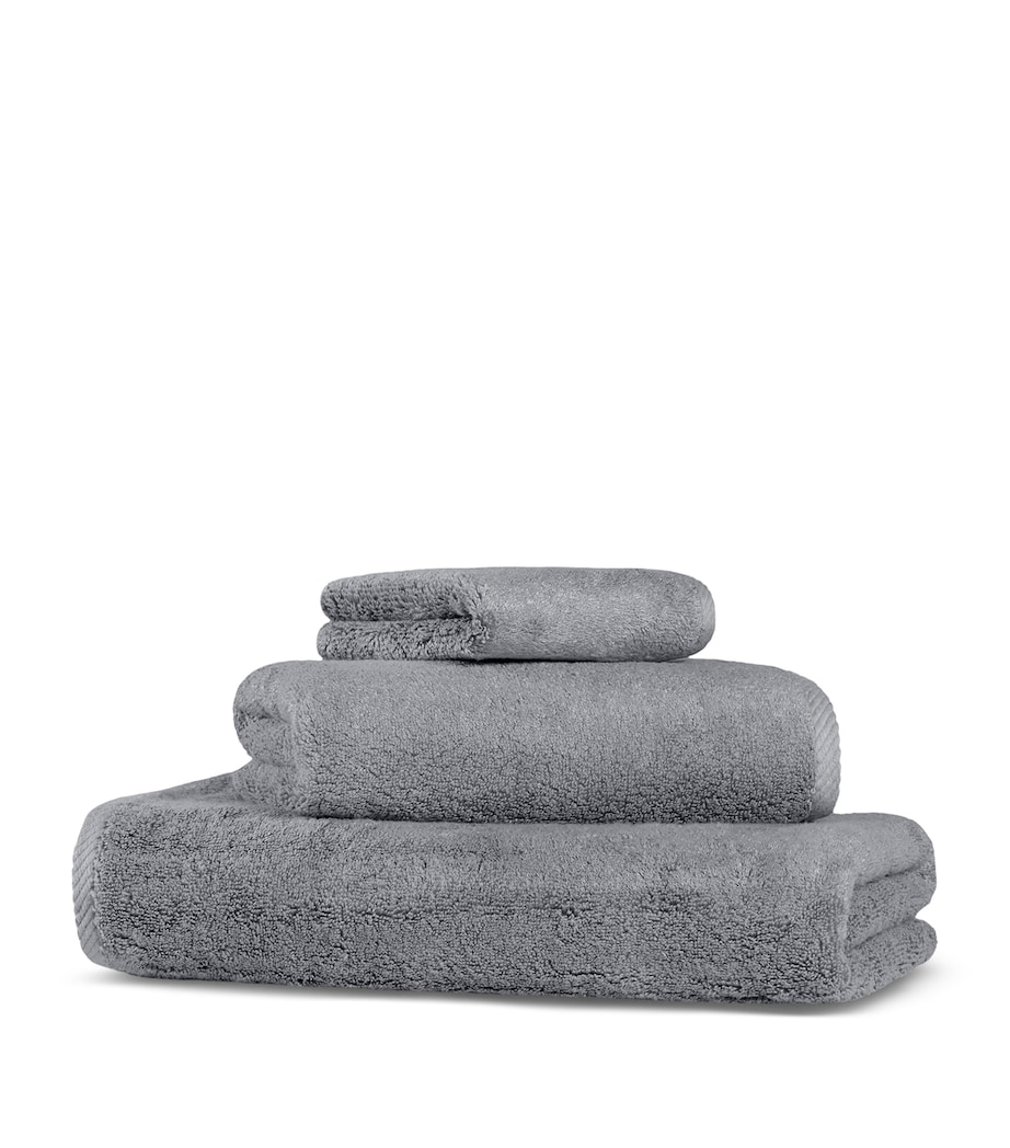 Organic Cotton-Modal Glam Guest Towel (30cm x 40cm) DARK FROST Image 1