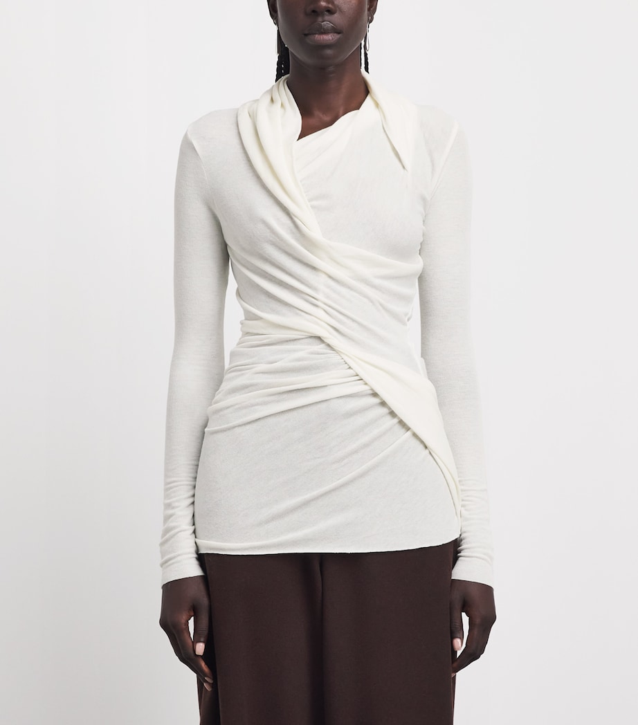 Source Unknown Womens Asymmetric-Drape Folgore Top Iv Image 4