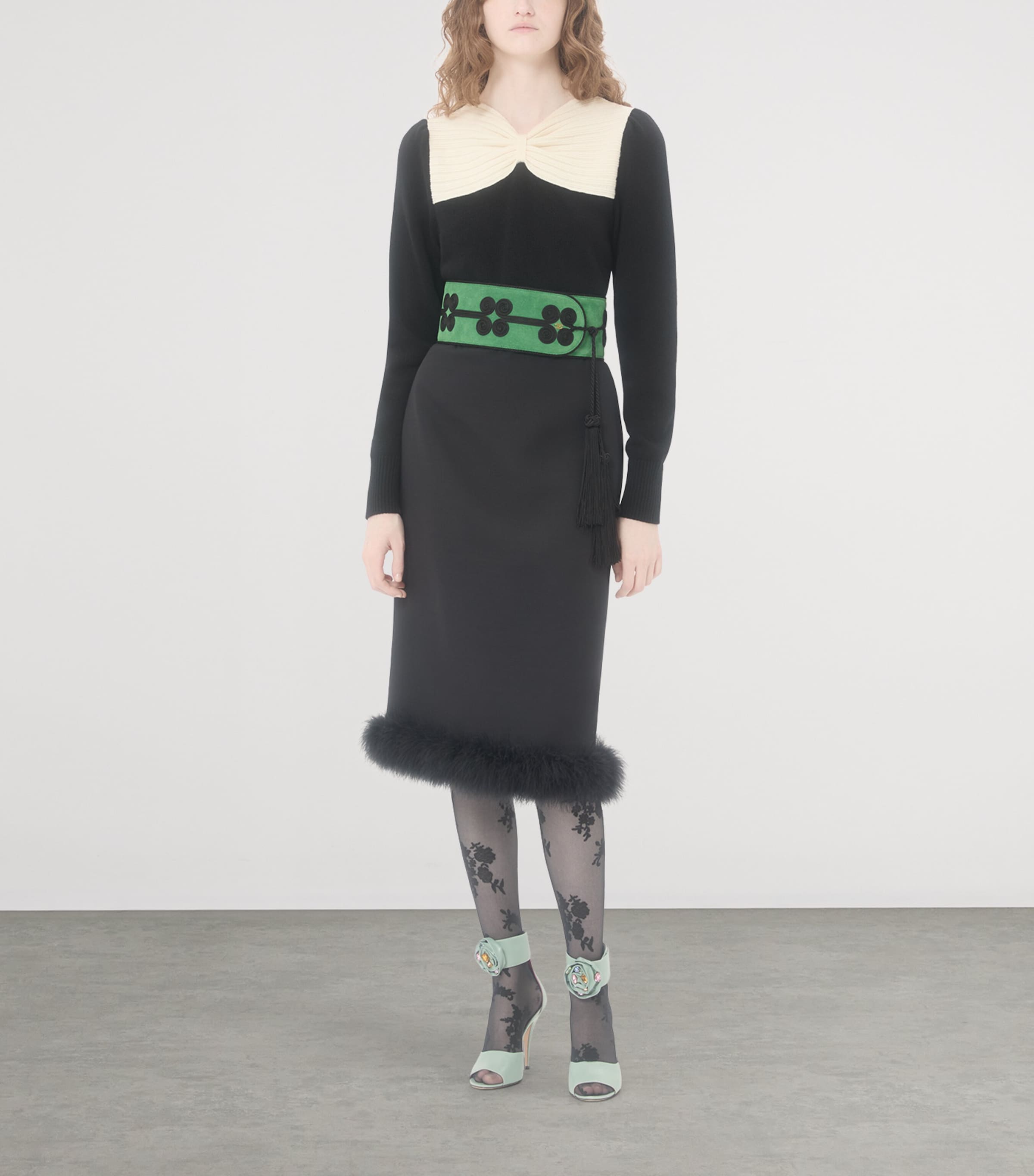 Virgin Wool Bow Sweater 0NA Image 5