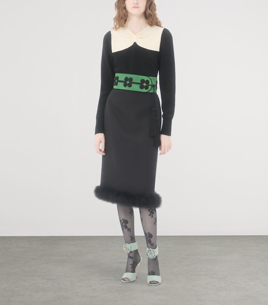 Virgin Wool Bow Sweater 0NA Image 5