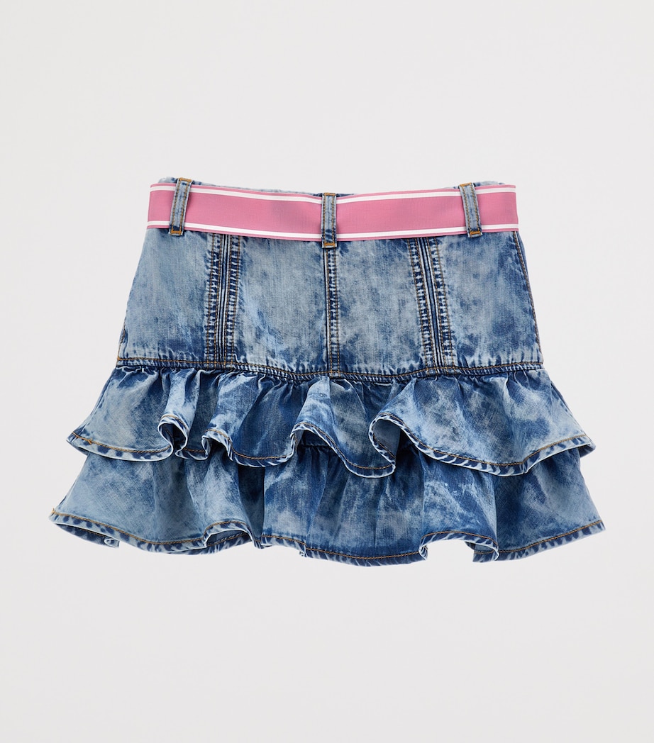 Chambray Bow-Detail Skirt (2-12 Years) BLU STONE DENIM Image 2