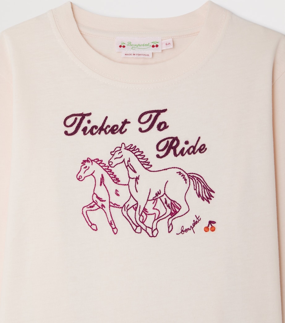 Organic Cotton Theia T-Shirt (4-14 Years) UPB ROSE PALE Image 3