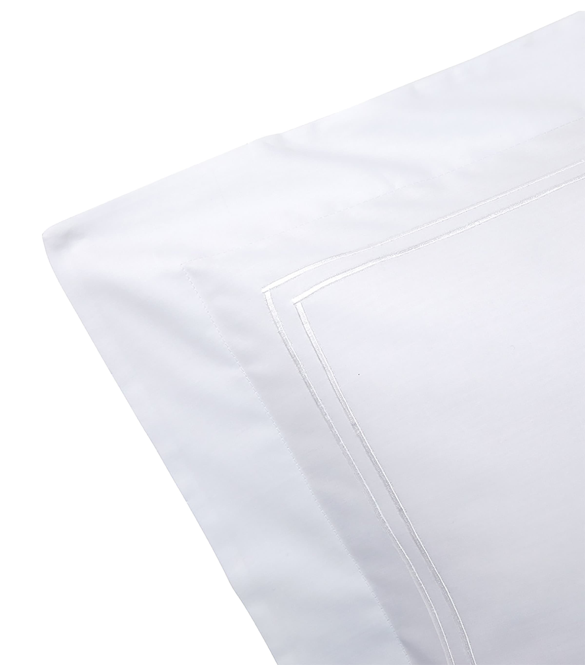 Organic Cotton Duo Standard Oxford Pillowcase (50cm x 75cm) BLANC Image 4