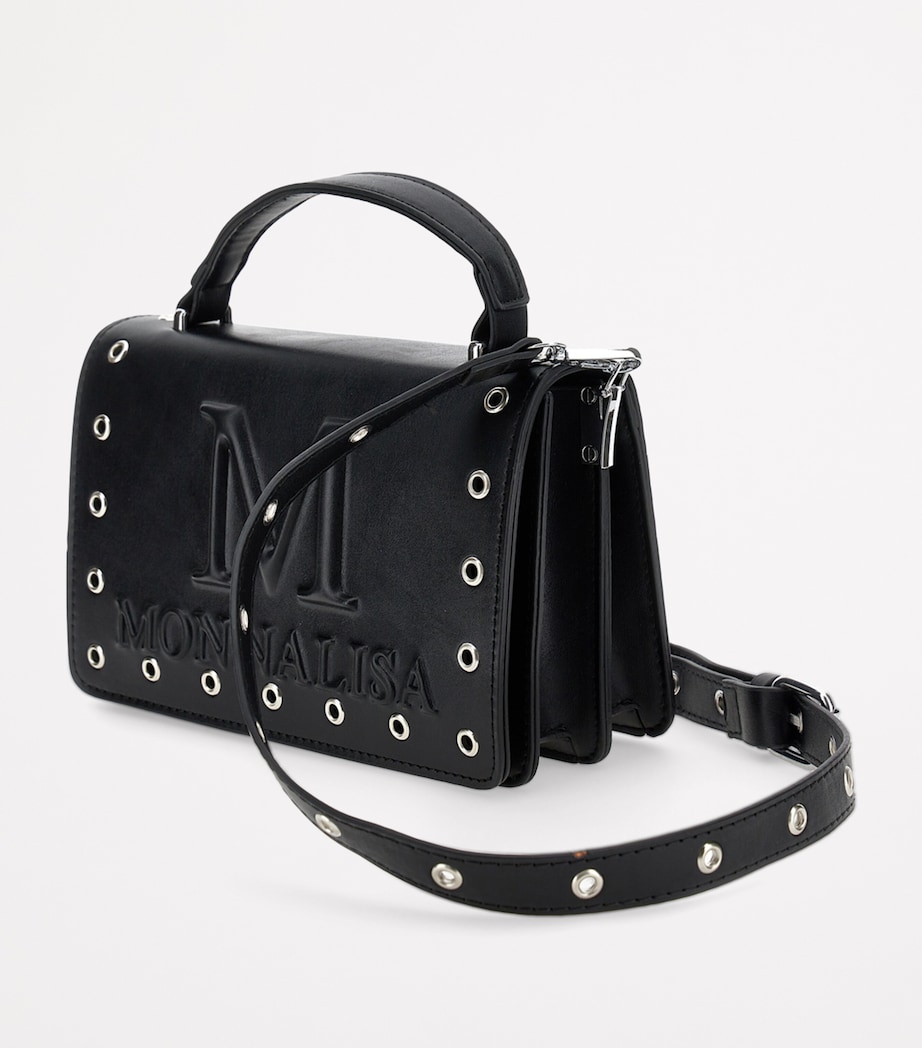 Embellished Logo Satchel NERO Image 3