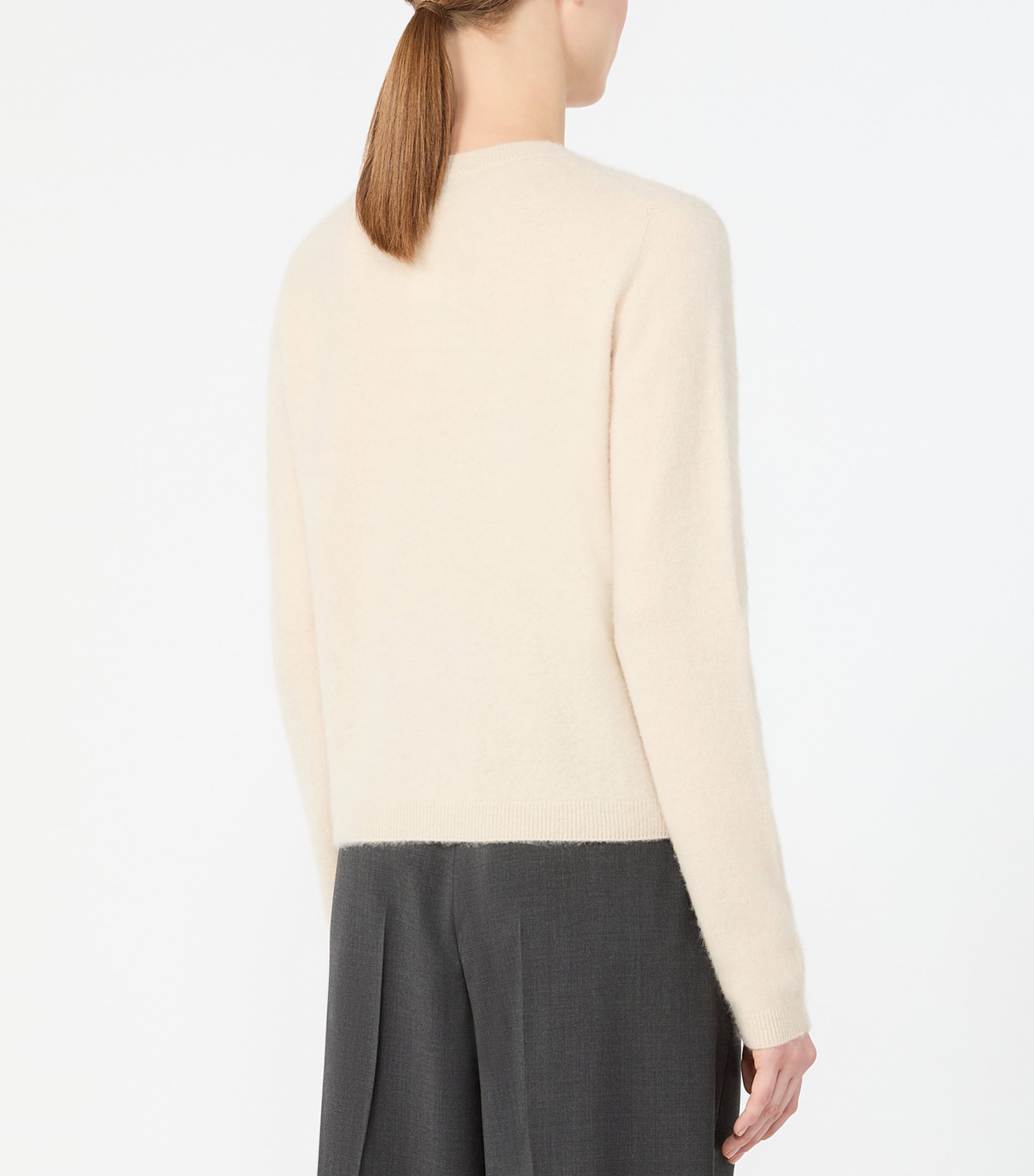 Weekend Max Mara Womens Wool-Cashmere Cardigan Ice Image 4