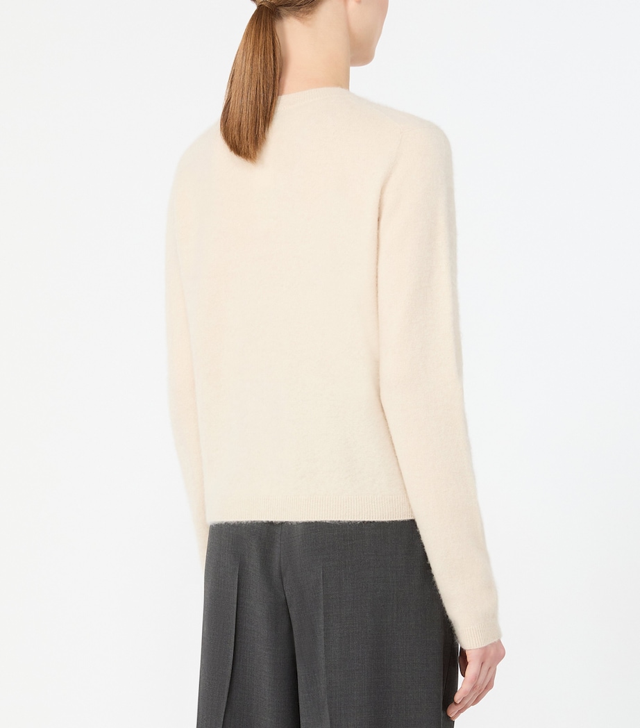 Weekend Max Mara Womens Wool-Cashmere Cardigan Ice Image 4