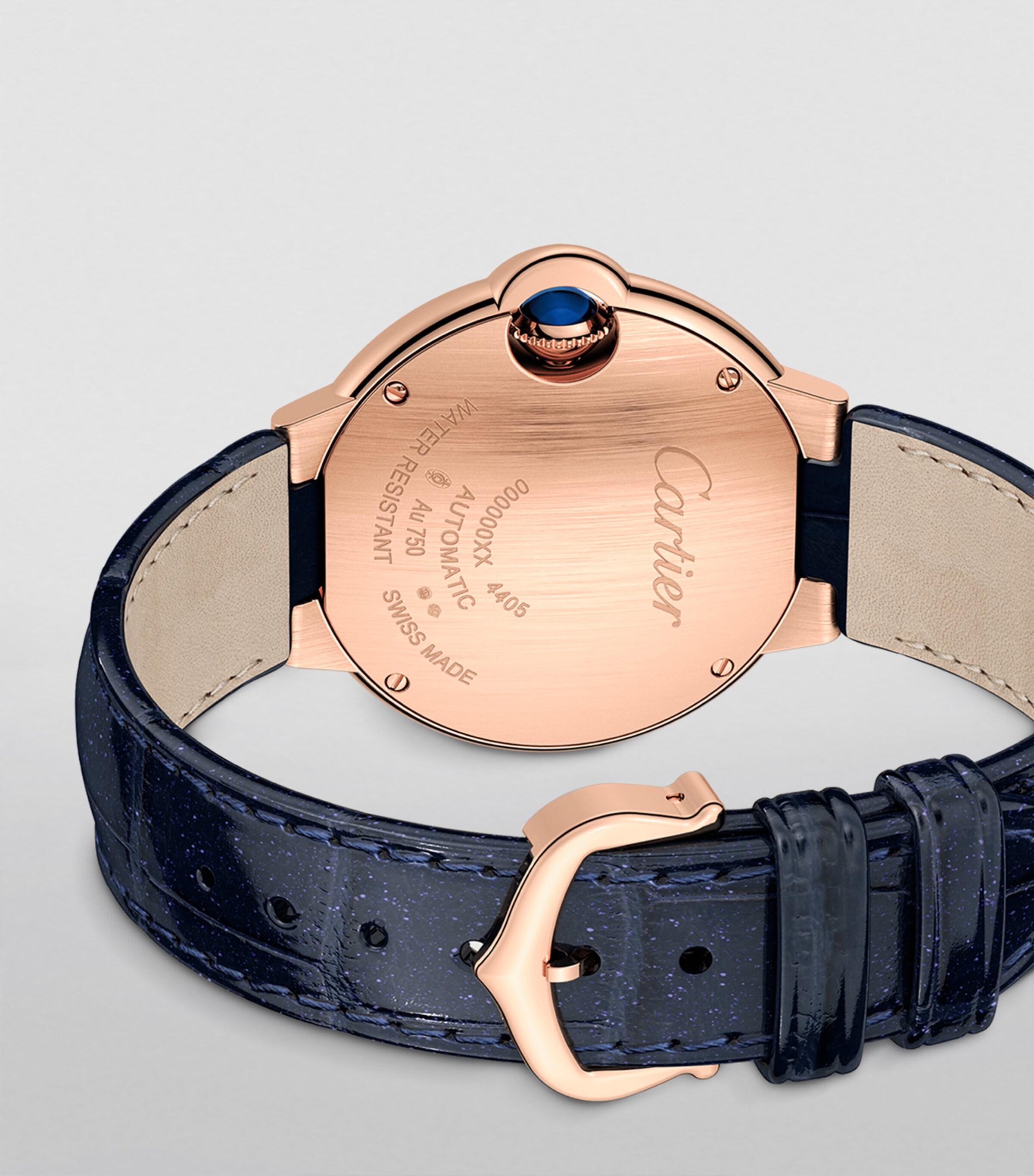 Cartier Rose Gold and Diamond Ballon Bleu de Cartier Watch 33mm Grey Image 6