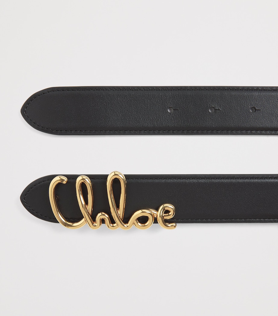 Calfskin Iconic Belt BLACK Image 4
