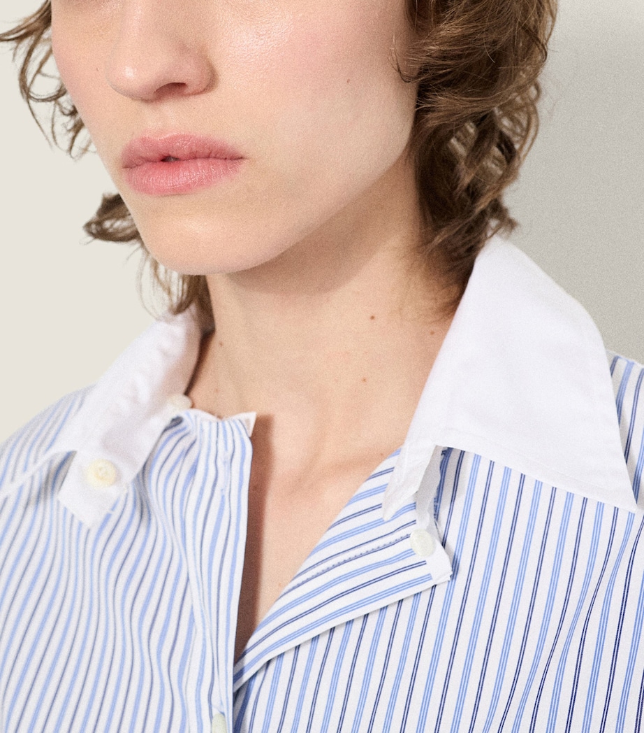 Cotton Poplin Stripe Shirt F0W3B Image 3