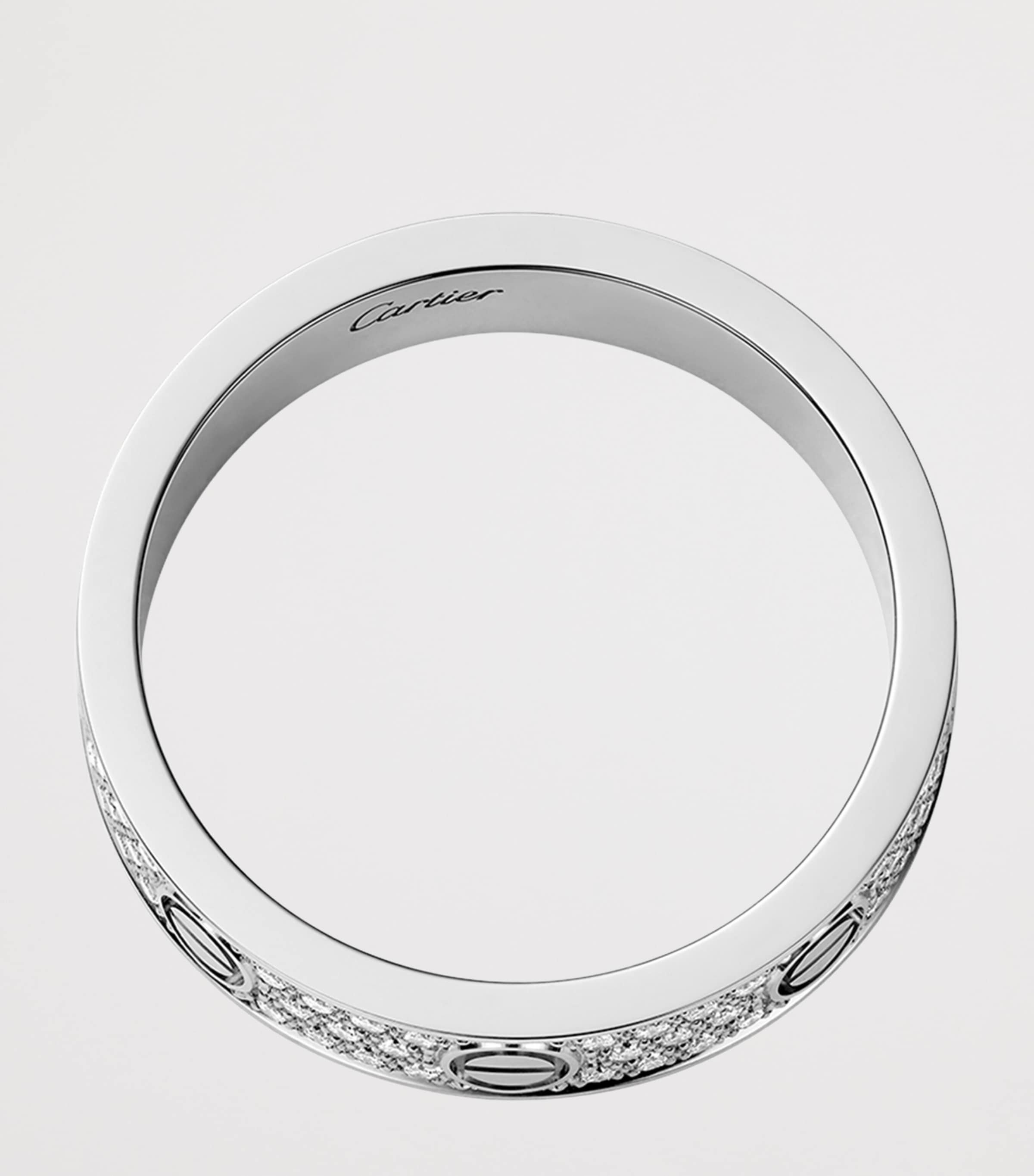 Cartier White Gold and Diamond Pavé LOVE Ring White Gold Image 2