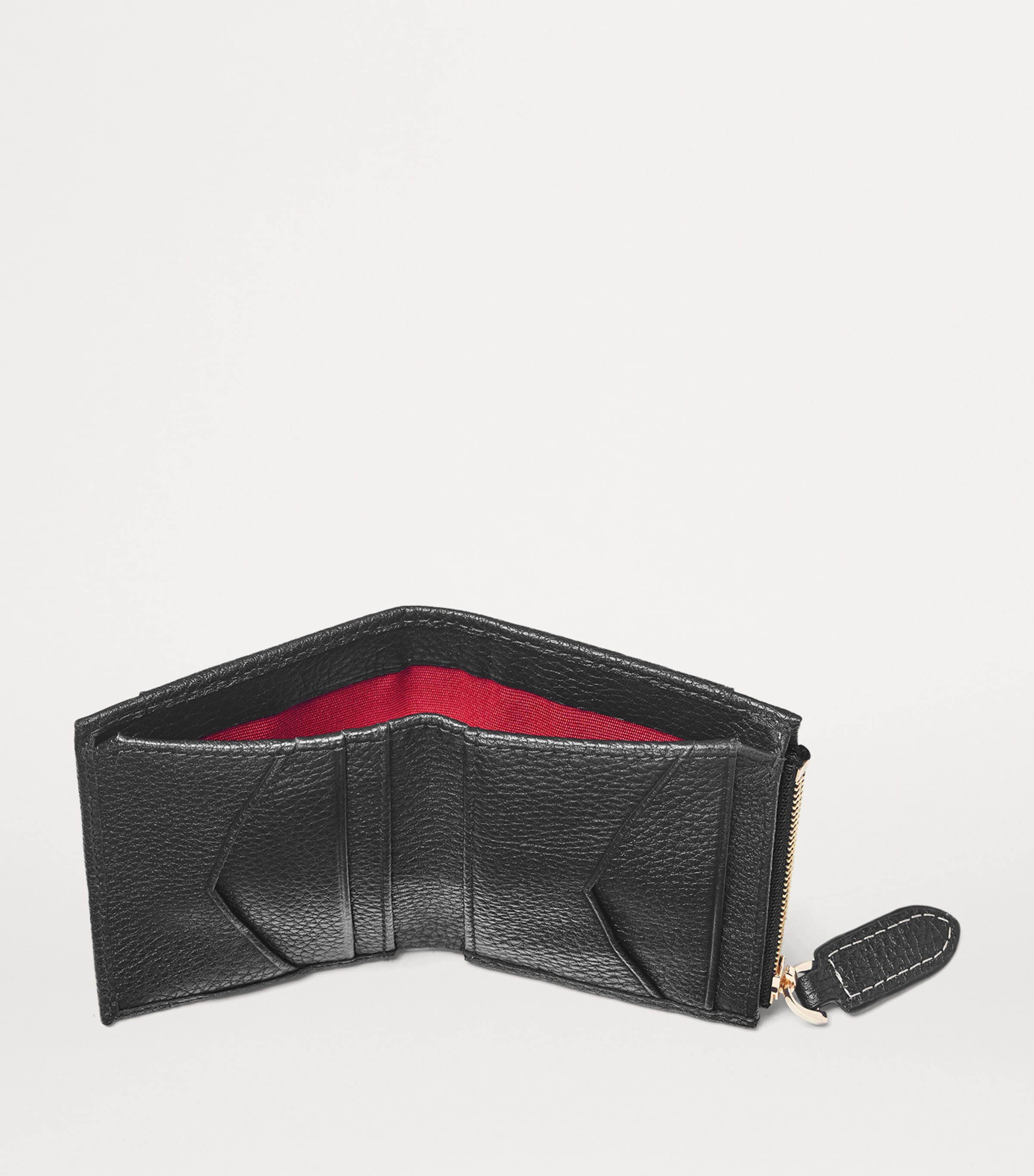 Aspinal Of London Leather Hudson Coin and Card Holder Black Image 4