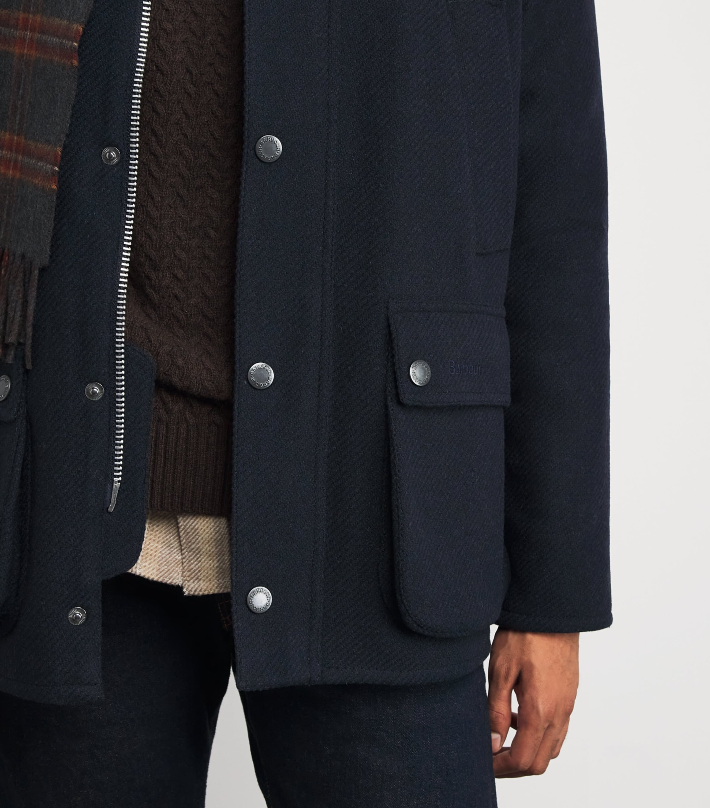 Barbour Navy Wool Bedale Jacket | Harrods US