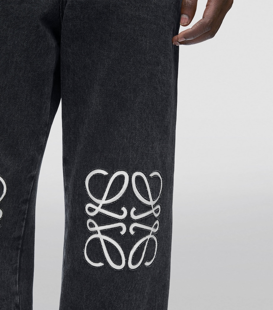 Anagram Baggy Jeans BLACK Image 5