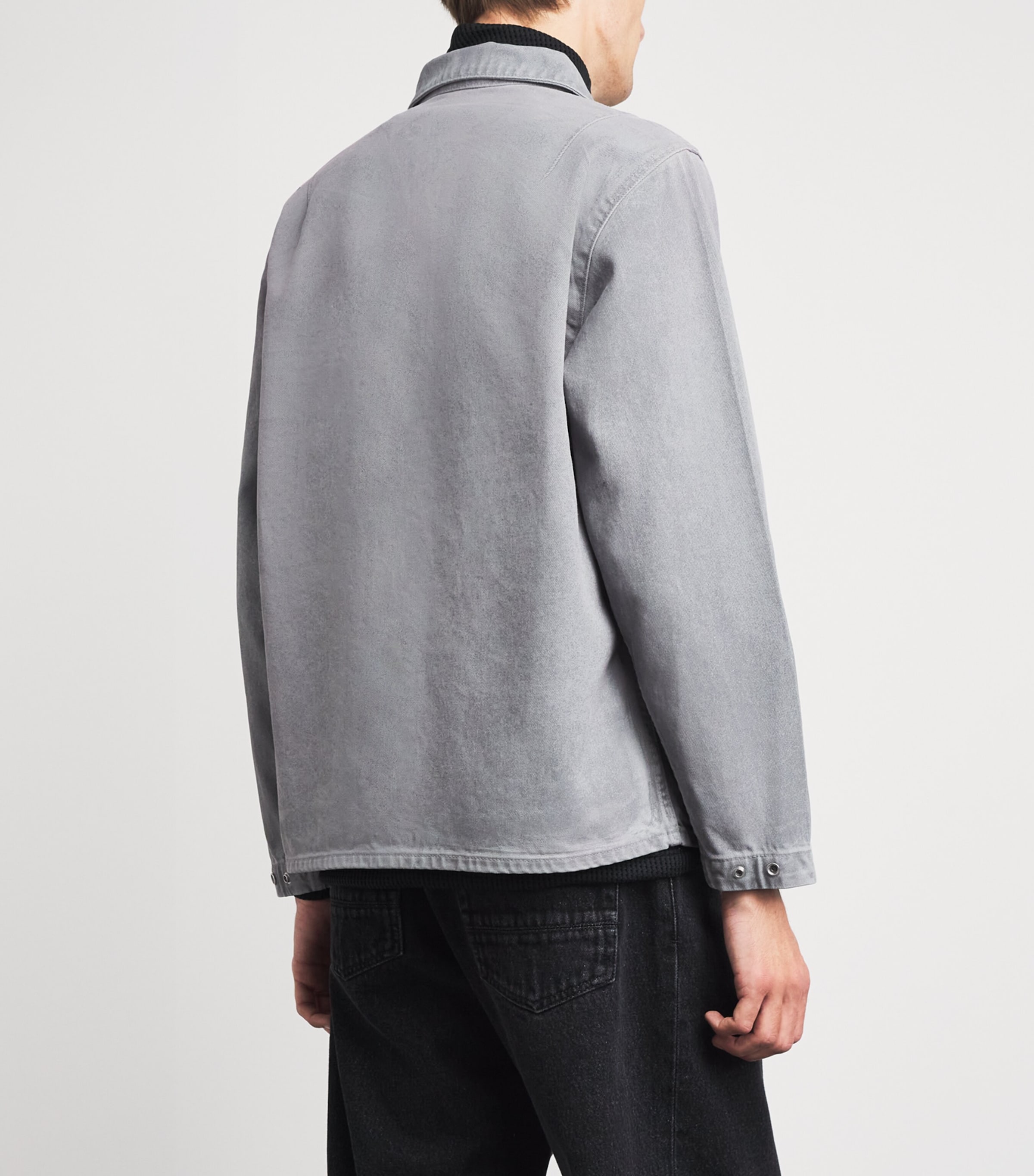 Stone Island Mens Zip-Up Overshirt Image 5