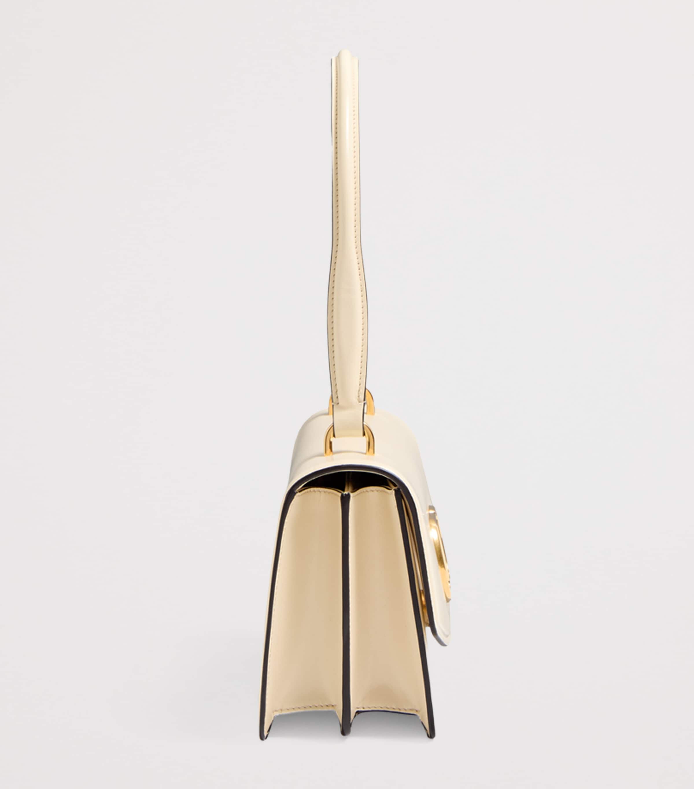 Leather Vain Top-Handle Bag REN Image 5