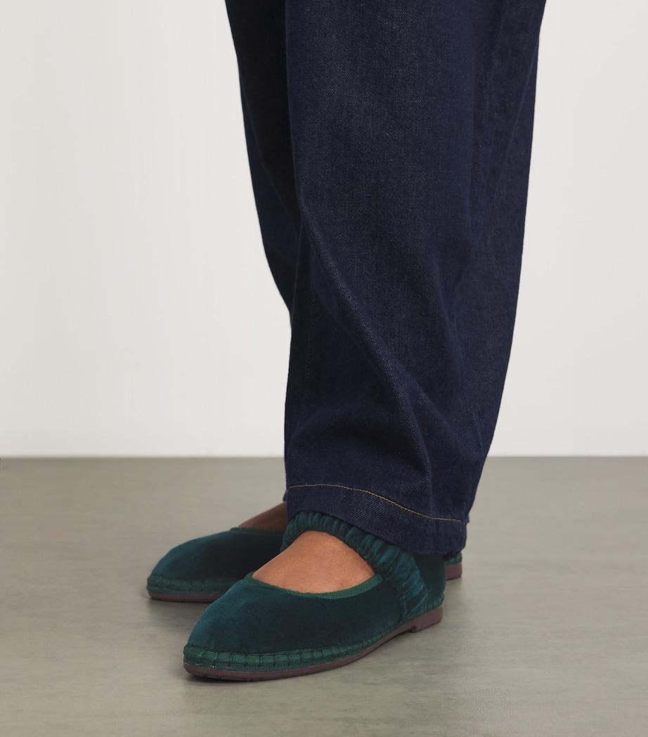 Velvet Mafalda Espadrilles DARK GREEN Image 4