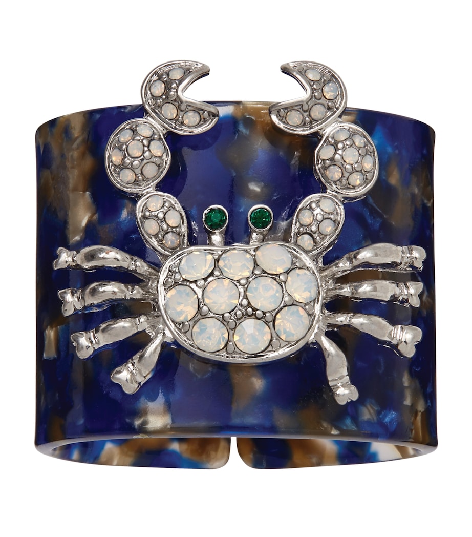 Tortoiseshell Crab Napkin Rings (Set of 4) BLUE Image 1