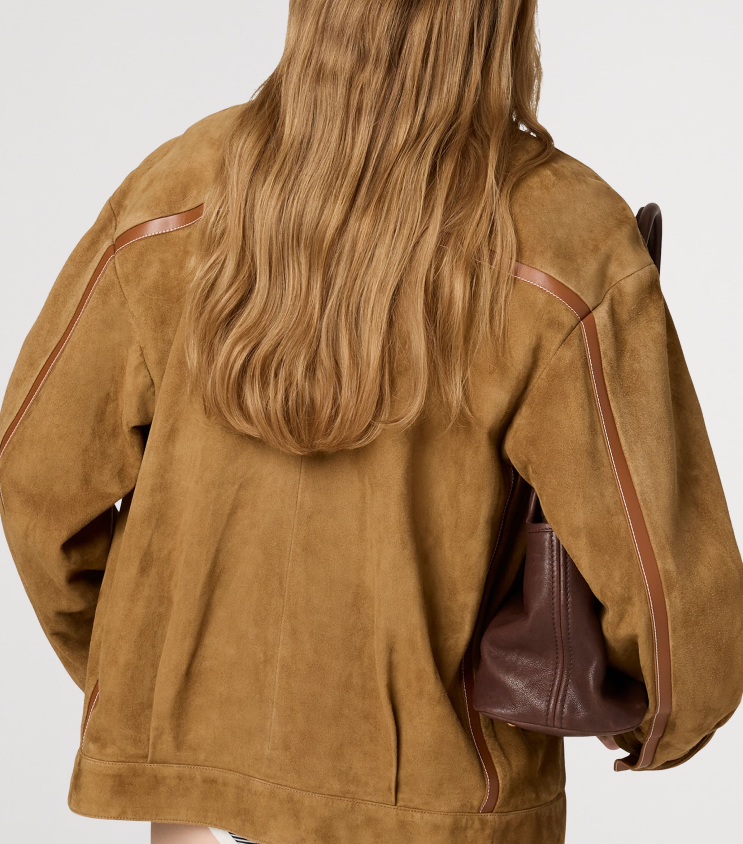 Suede Blouson Jacket F0JRS Image 3