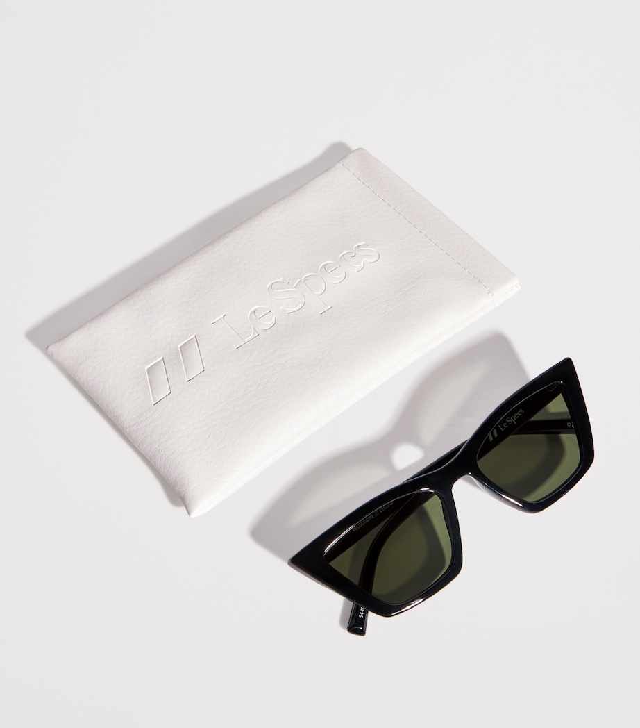 Cat Eye Velodrome Sunglasses BLACK KHAKI Image 4