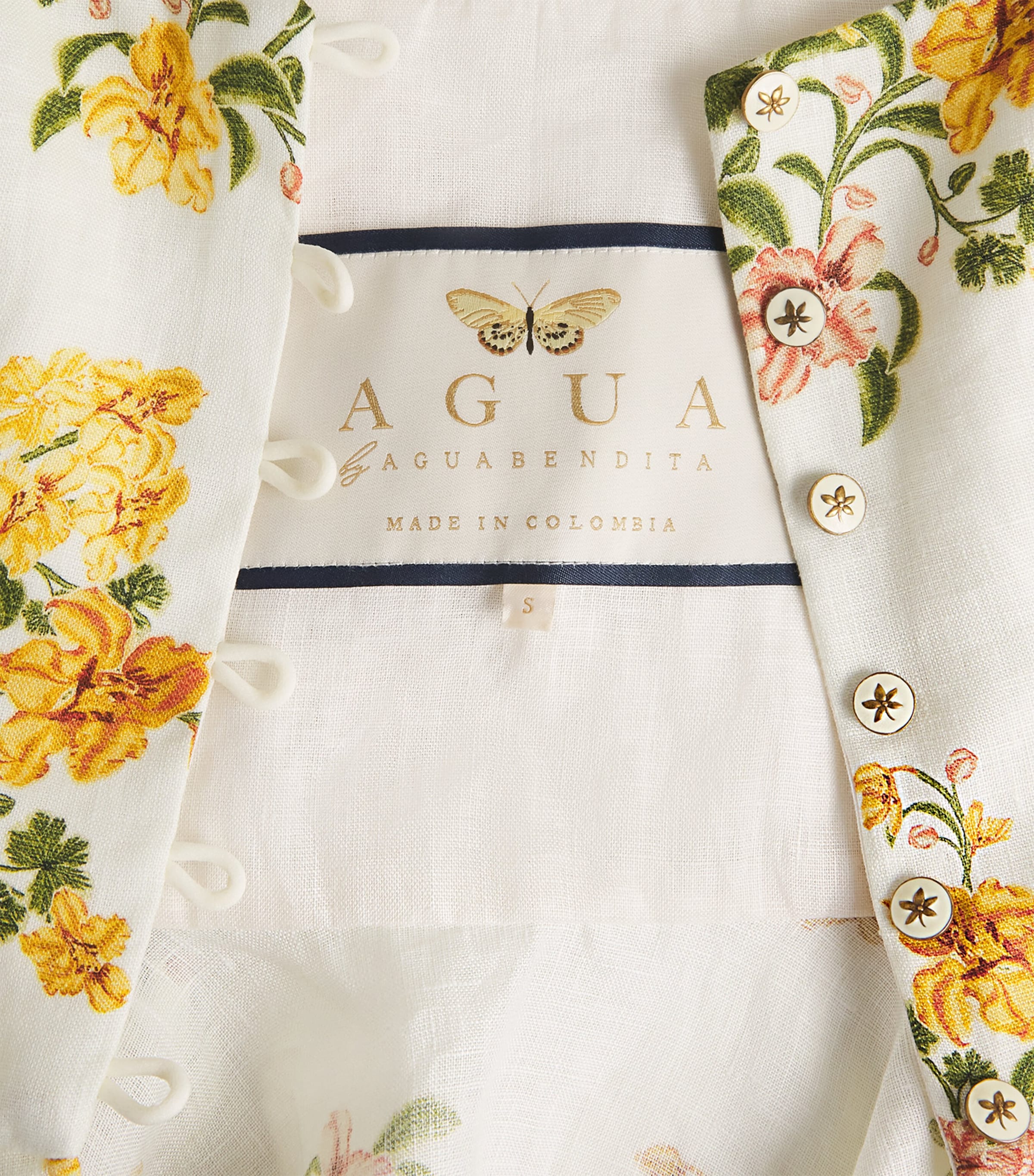 Linen Bromelia Floral Top MULTICOLOR Image 6