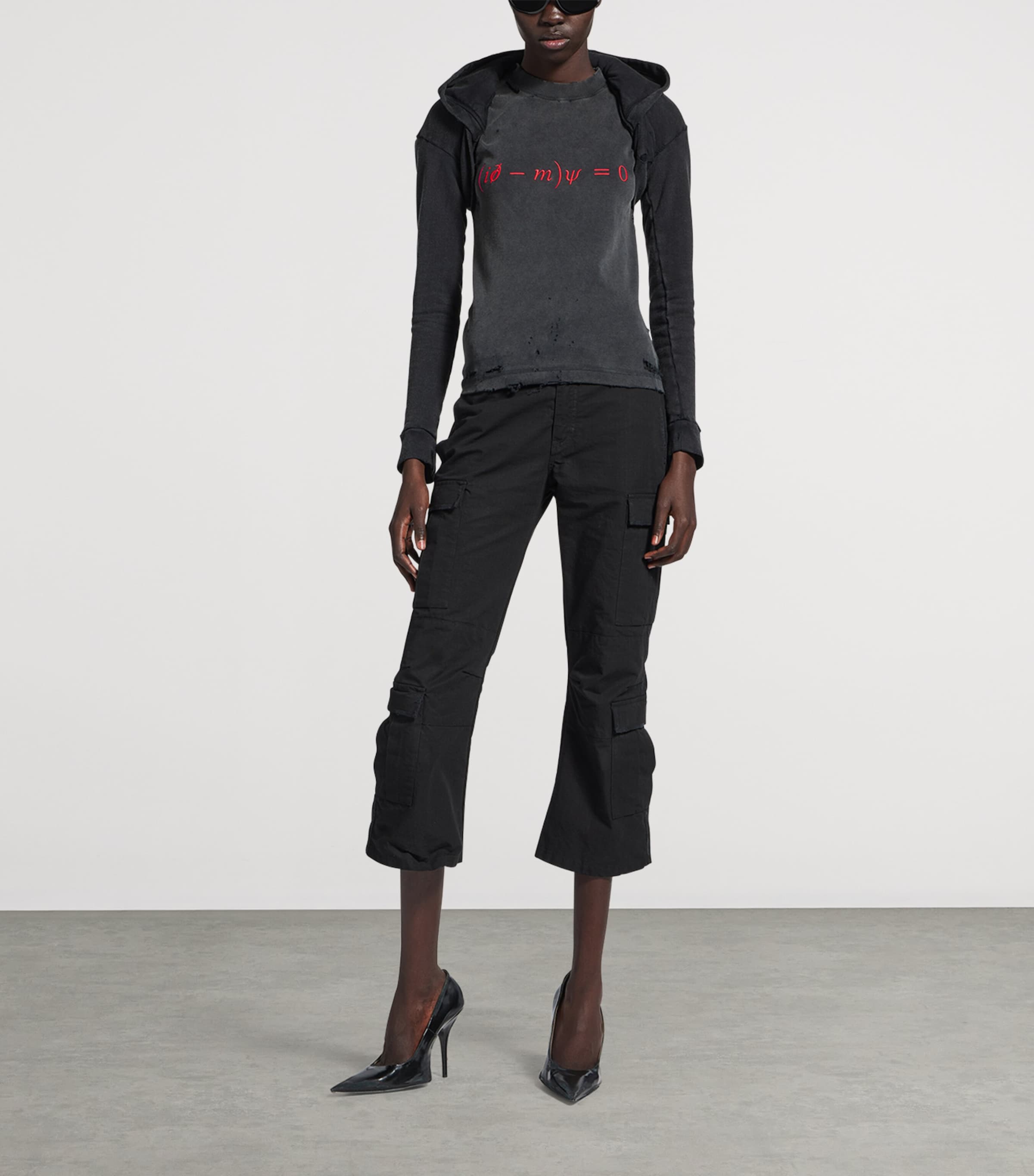 Balenciaga Womens Cotton Dirac Formula T-Shirt Image 2