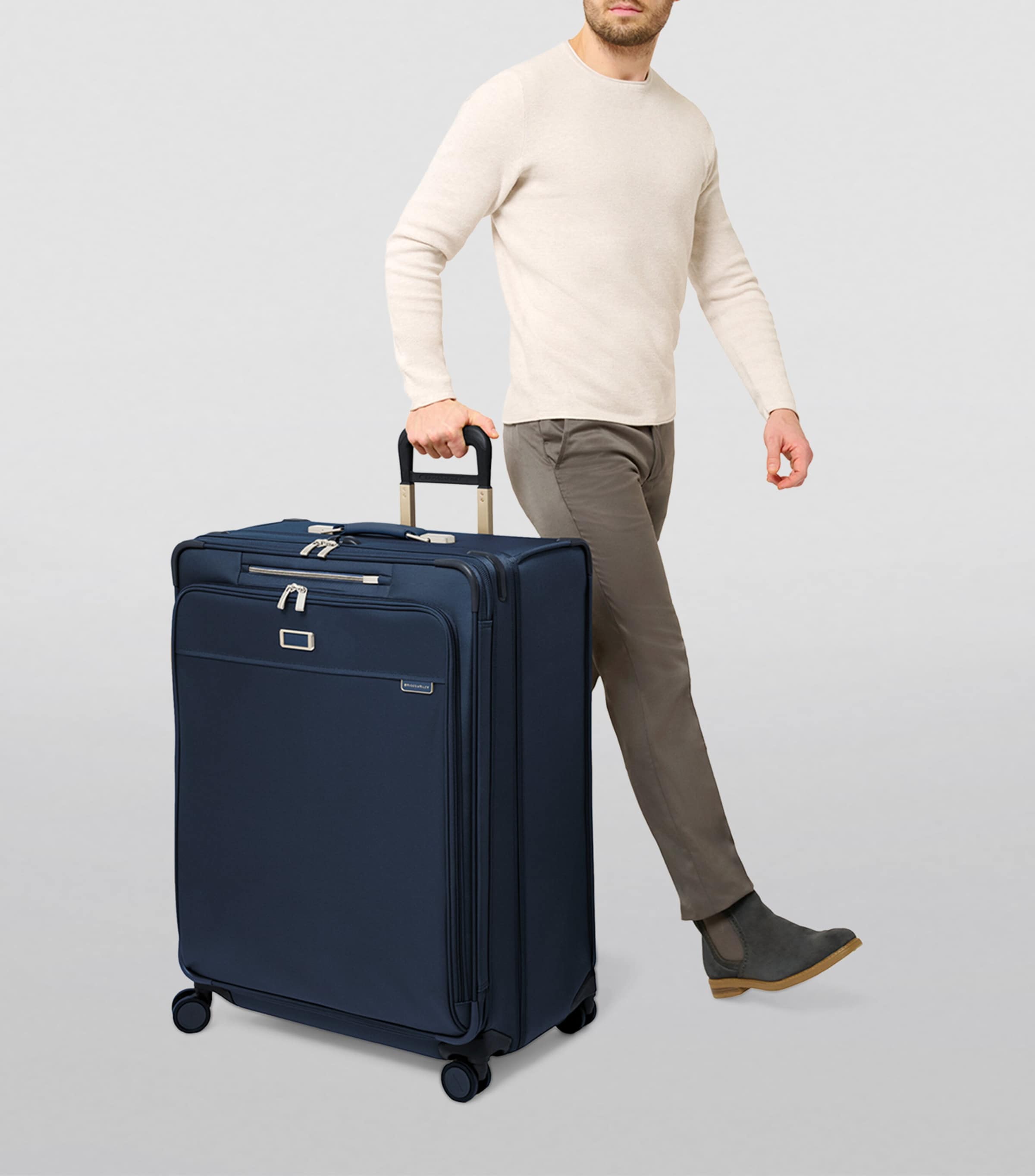 Baseline Extra Large Expandable Spinner Suitcase (79cm) NAVY Image 6