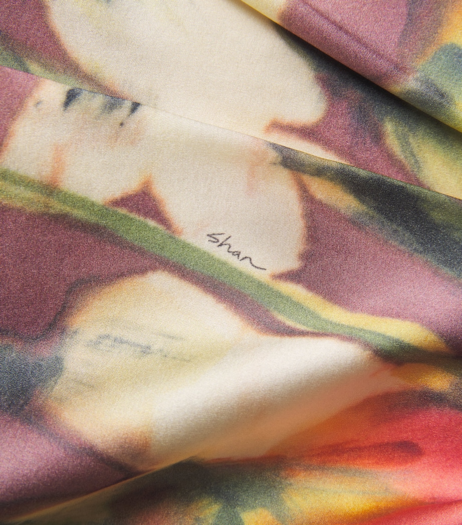 Silk Floral Shirt Dress 952 MAGNOLIA Image 5