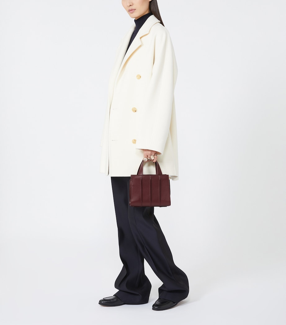 Max Mara Micro Quilted Whitney Top-Handle Bag Red Image 2