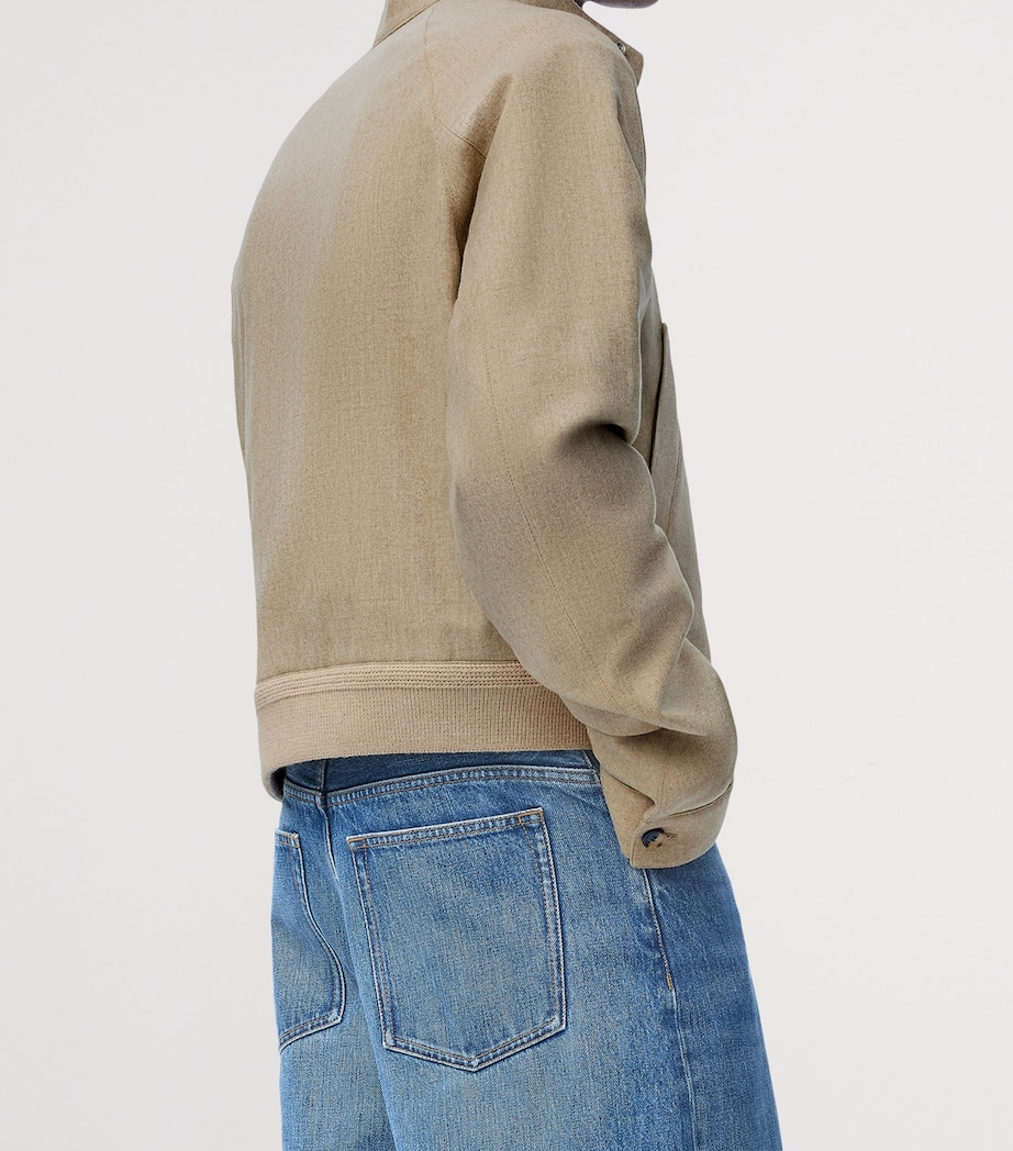 Wool-Blend Bomber Jacket BEIGE MELANGE Image 3