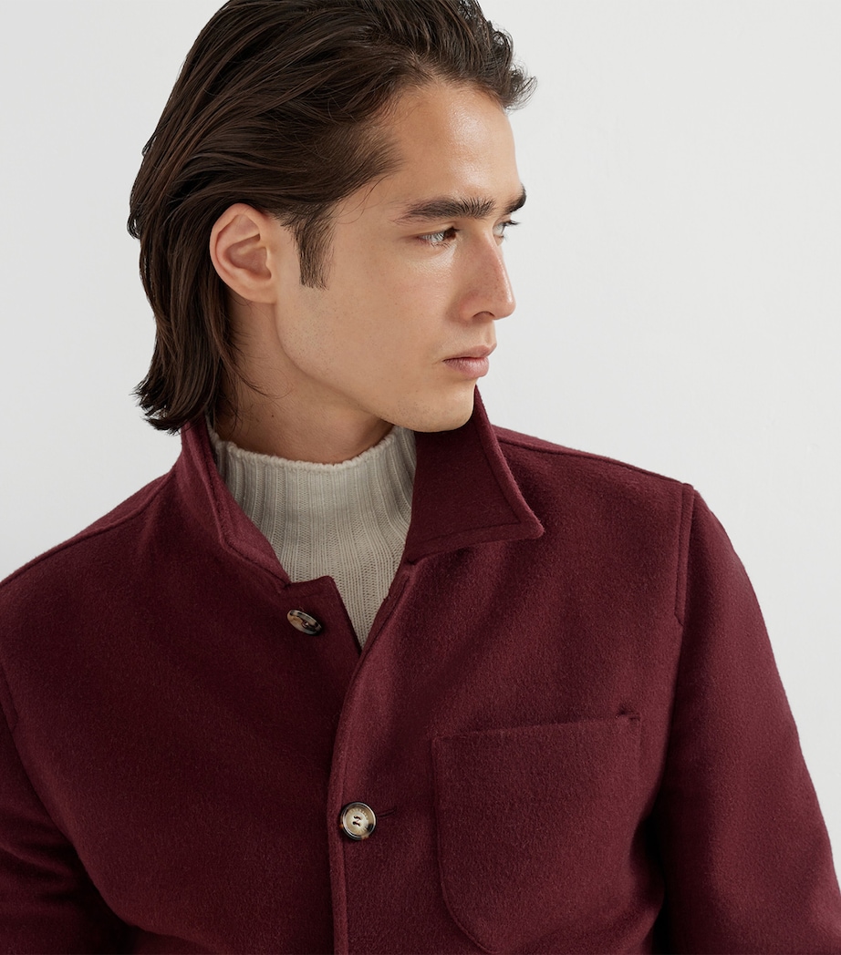 Wool Shirt-Style Bomber Jacket CH910 Image 6
