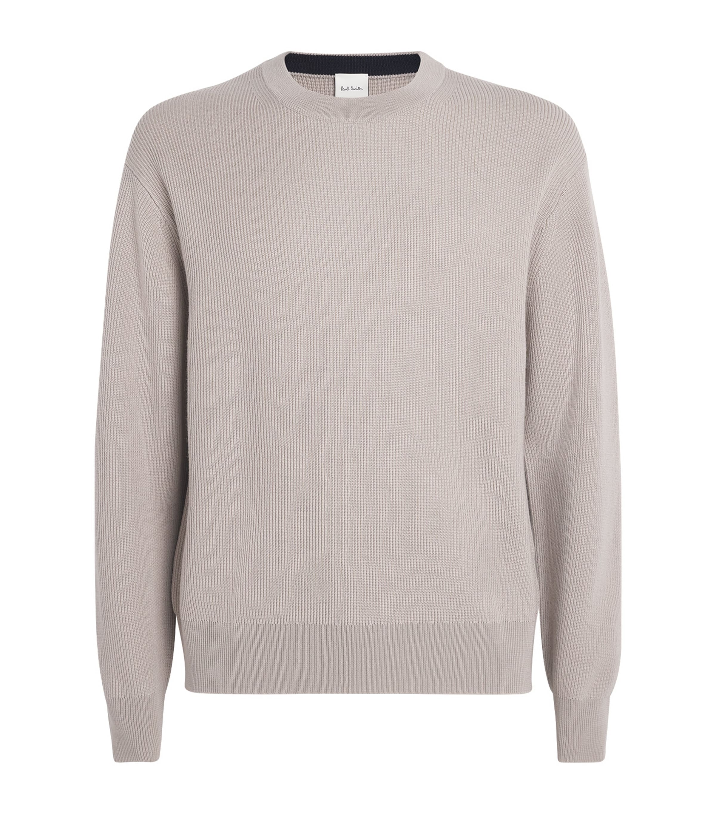 PAUL SMITH MERINO RIB-KNIT SWEATER