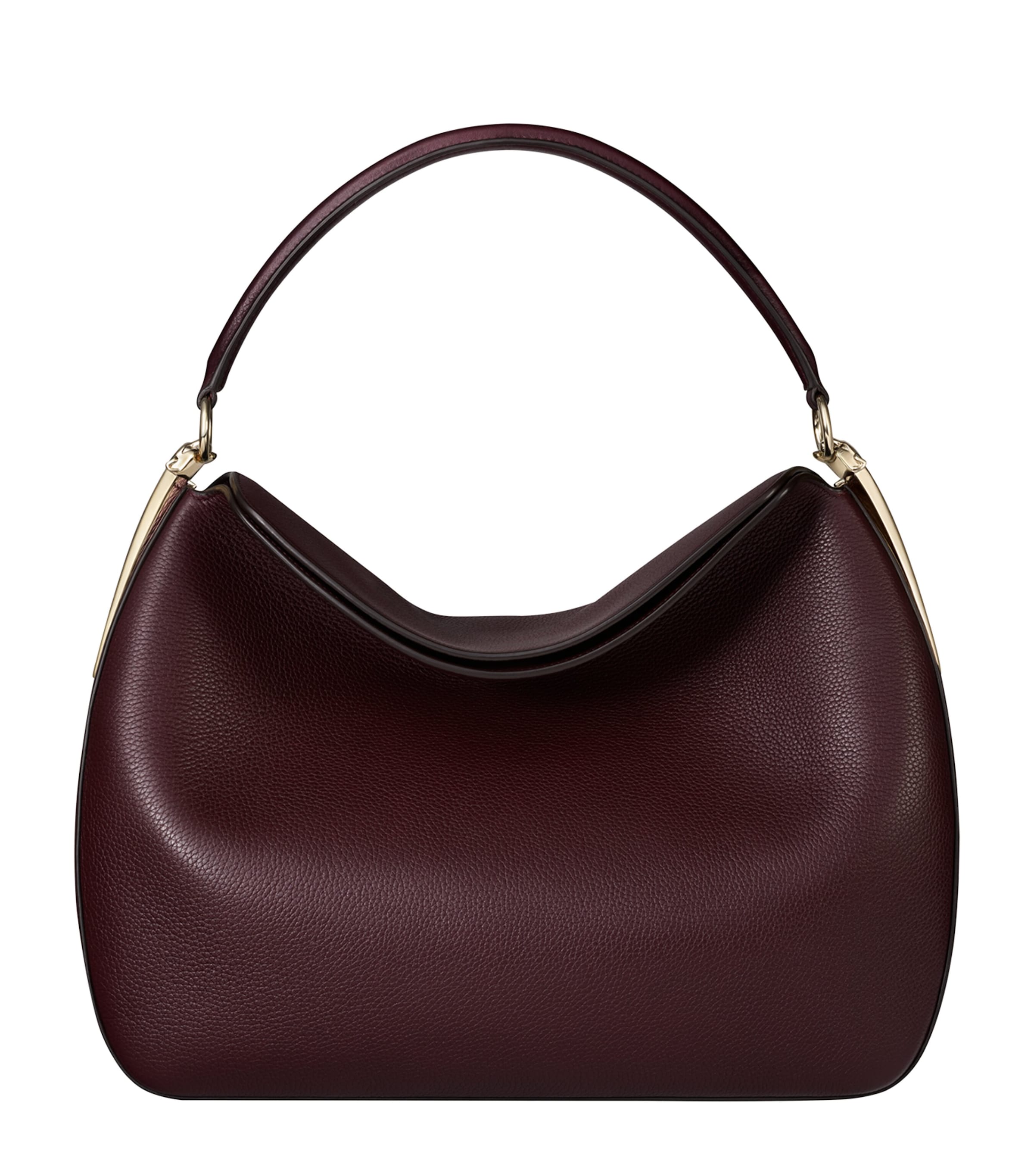Small Leather Panthère Hobo Shoulder Bag GRAPE Image 1