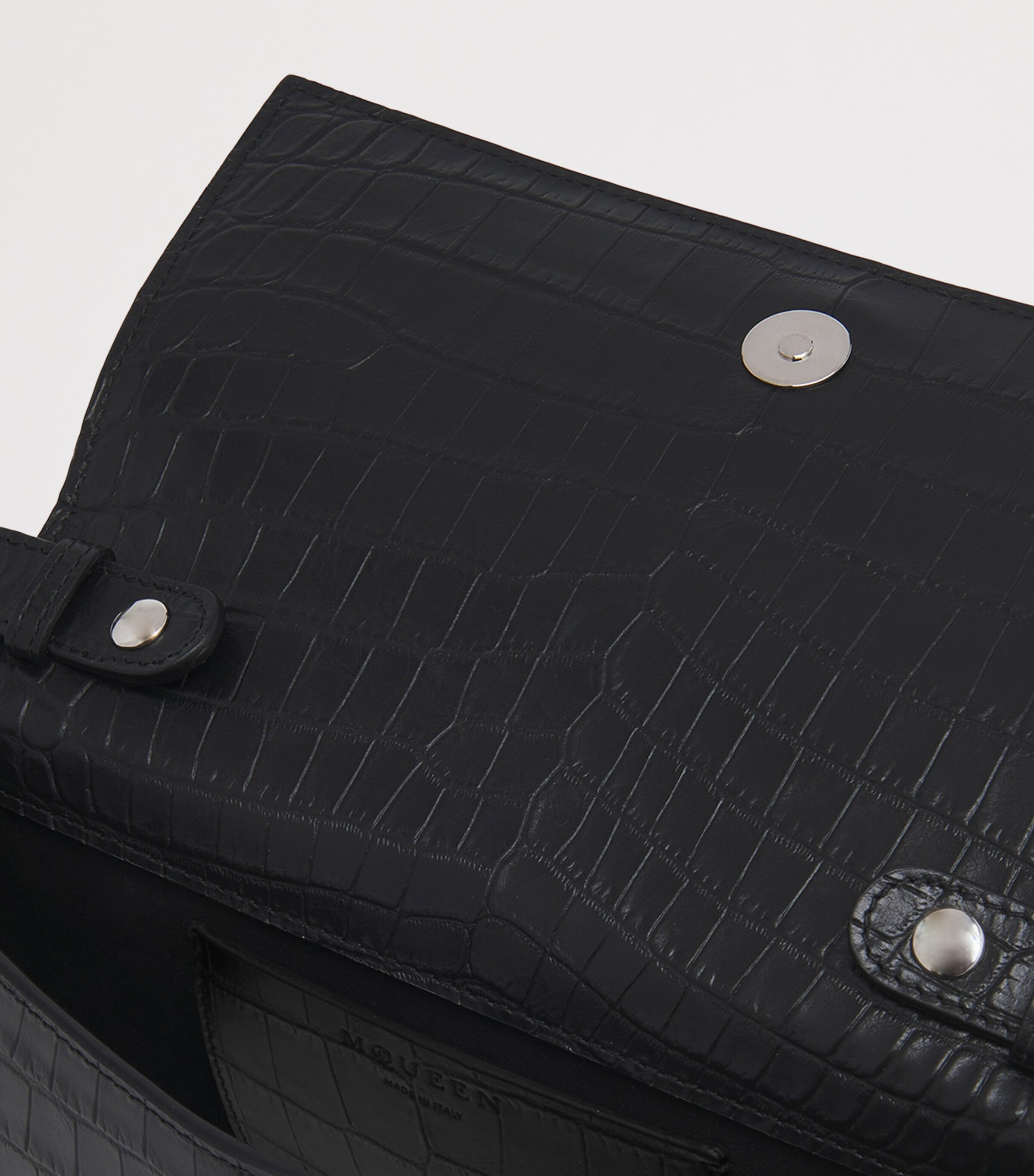 McQueen Leather Skull Four-Ring Top-Handle Bag Image 5