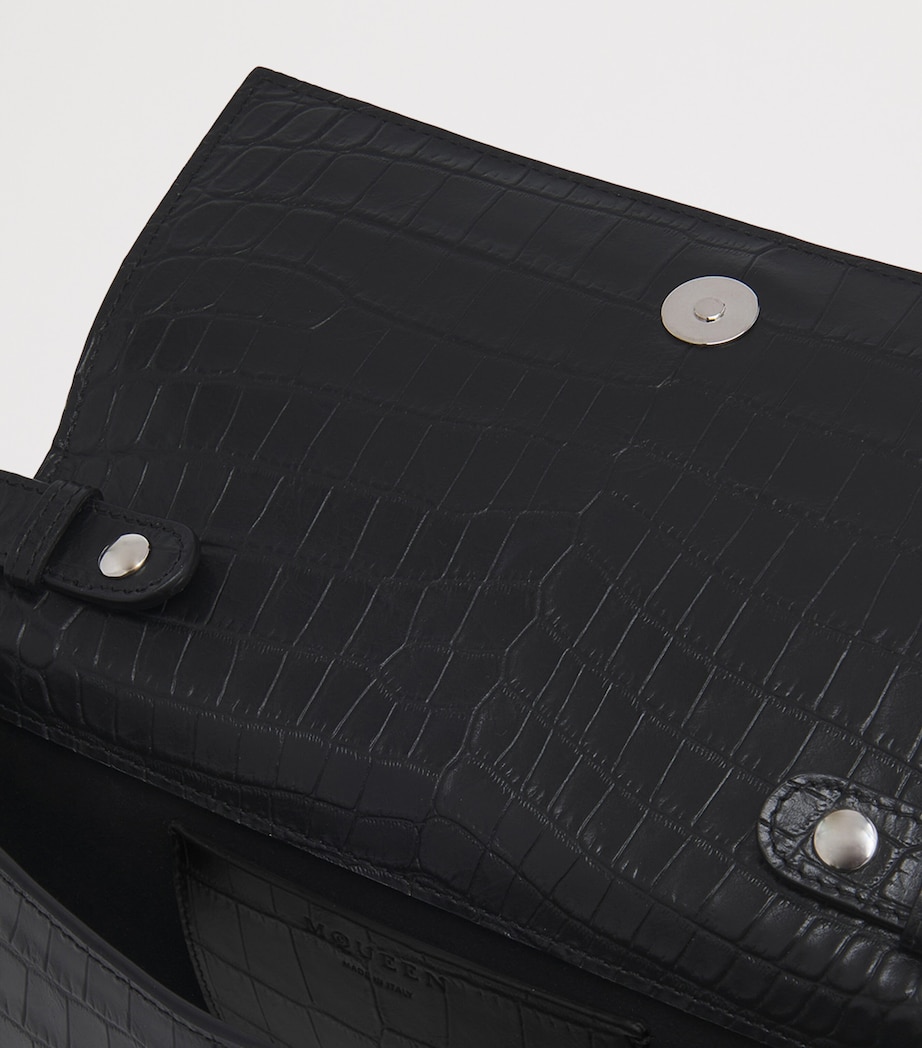 McQueen Leather Skull Four-Ring Top-Handle Bag Image 5