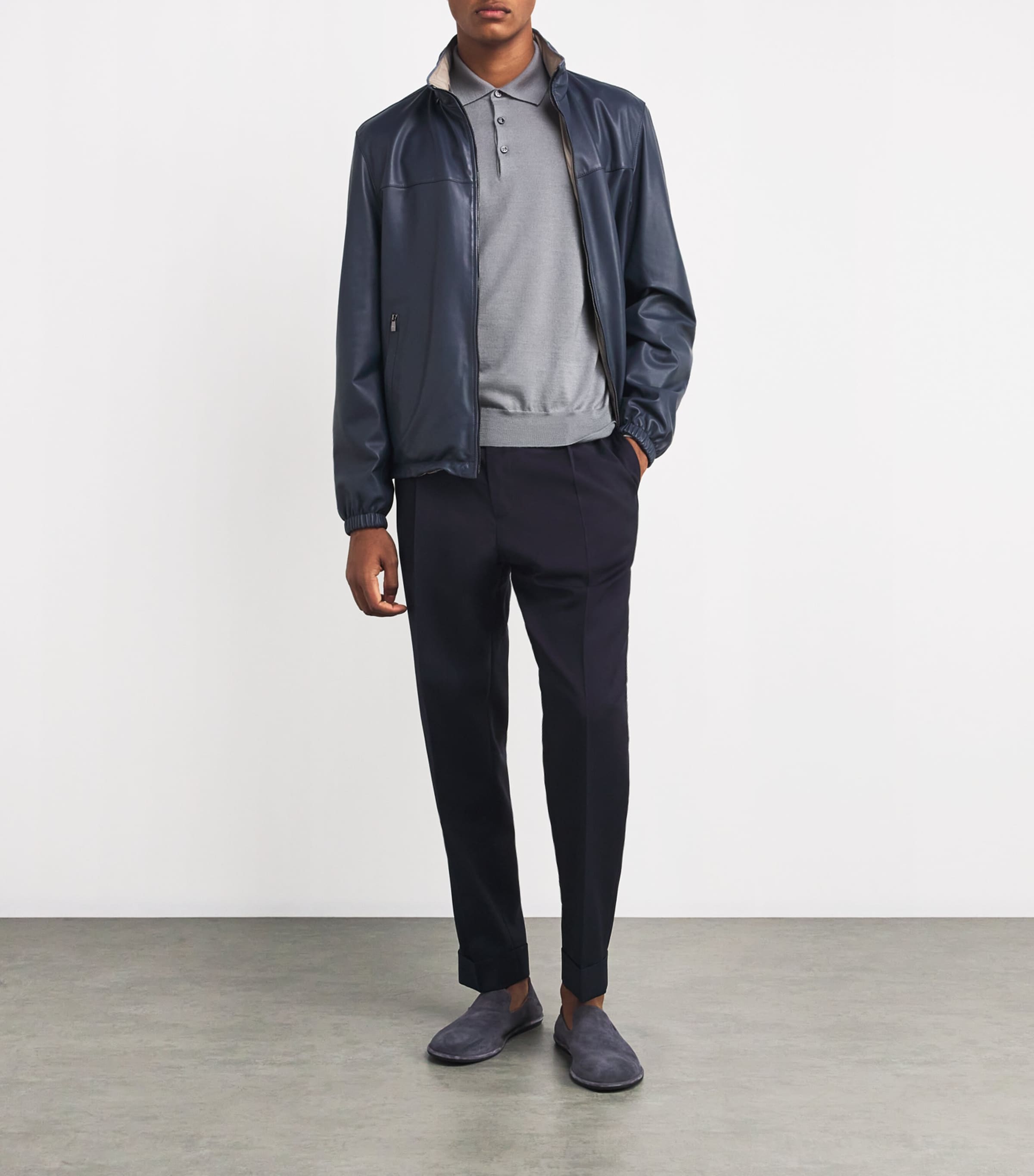 Cashmere-Silk Polo Shirt J.23 - ARGENTO J25 Image 2