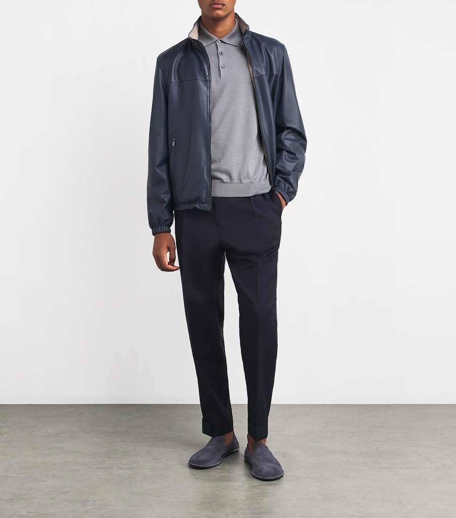 Cashmere-Silk Polo Shirt J.23 - ARGENTO J25 Image 2