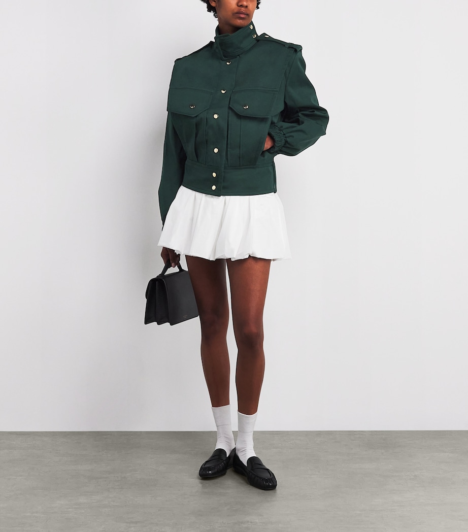 Belted Blouson Jacket 0074 GARDEN GREEN Image 2