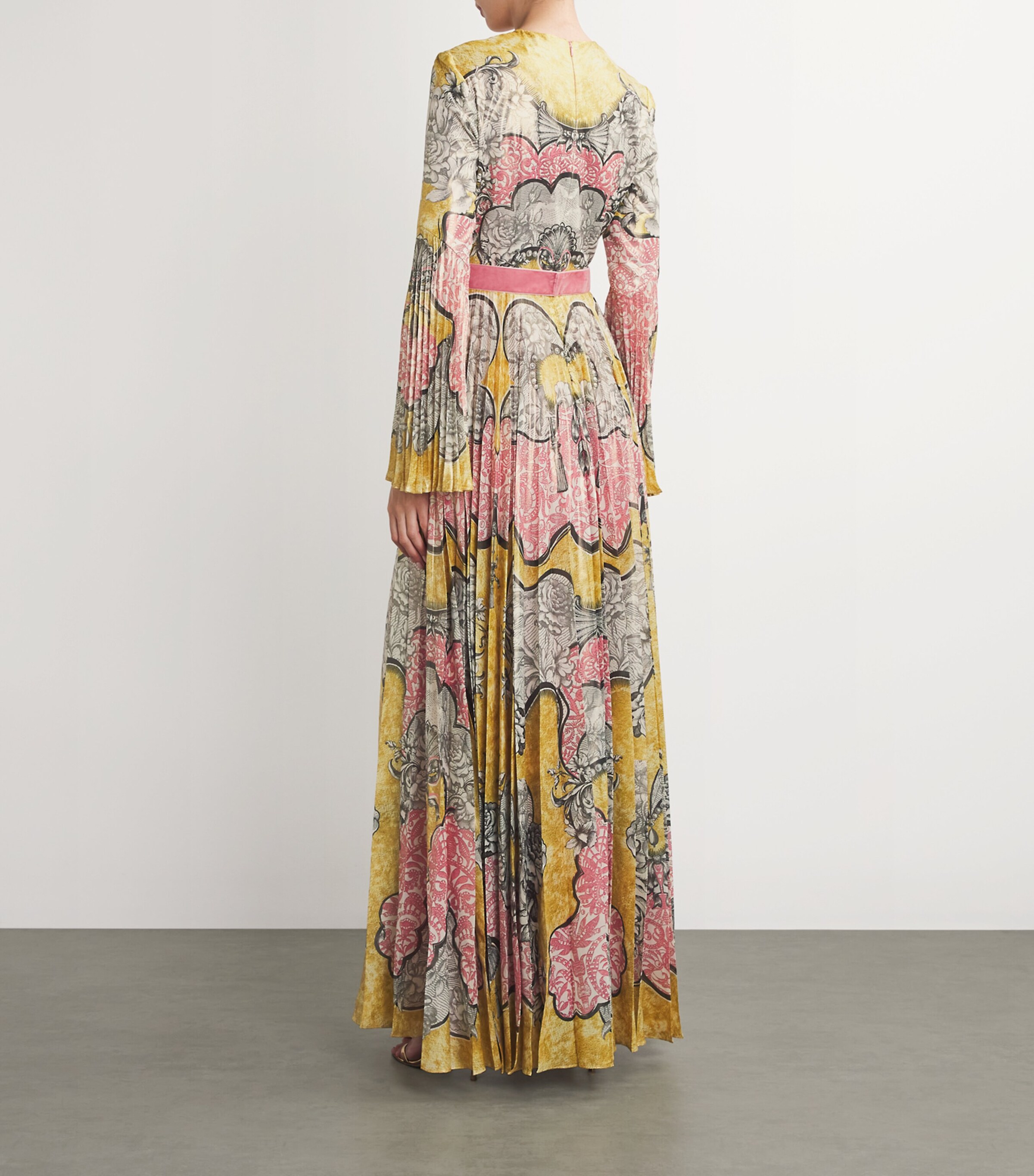 Mary Katrantzou Womens Rocaille Lace Felix Maxi Dress Rocaille Lace Rose Image 2