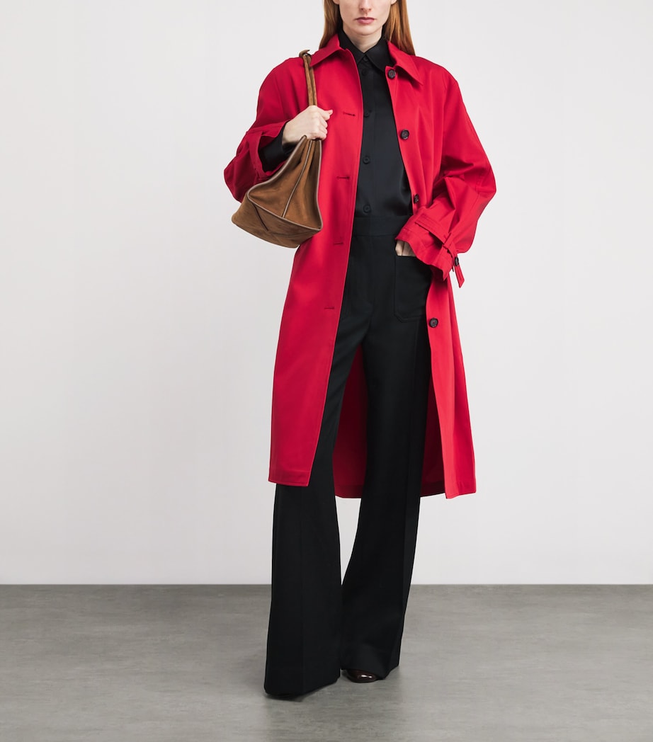 Organic Cotton Spring Trench Coat 344 POPPY Image 2