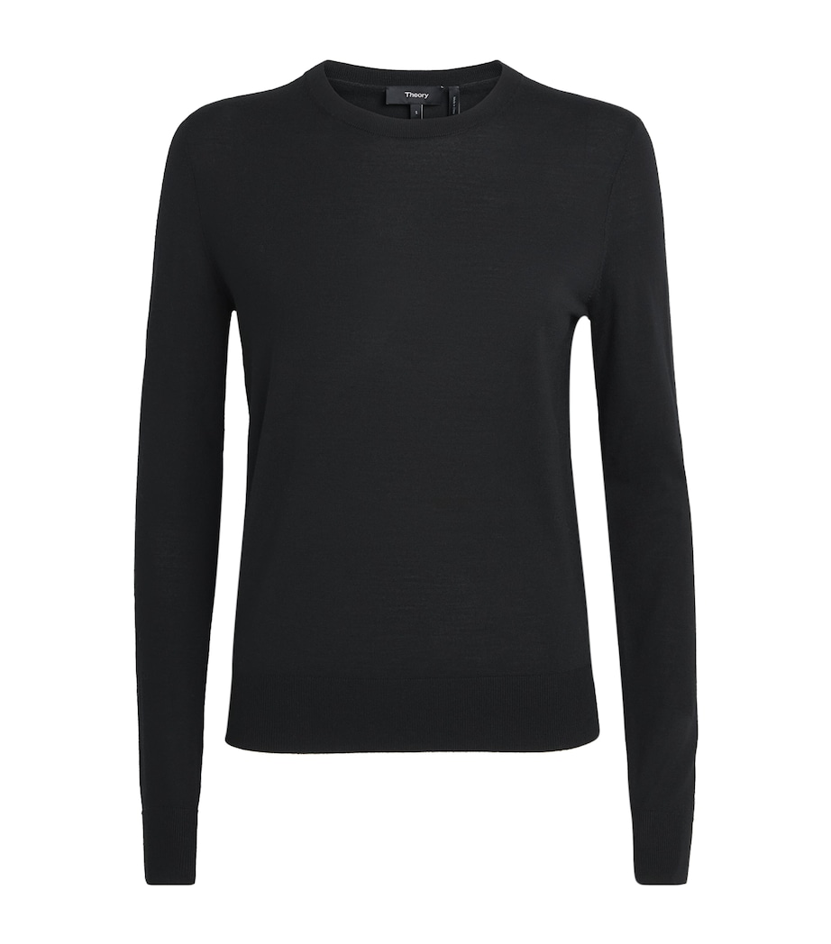 Wool Long-Sleeve T-Shirt BLACK Image 1