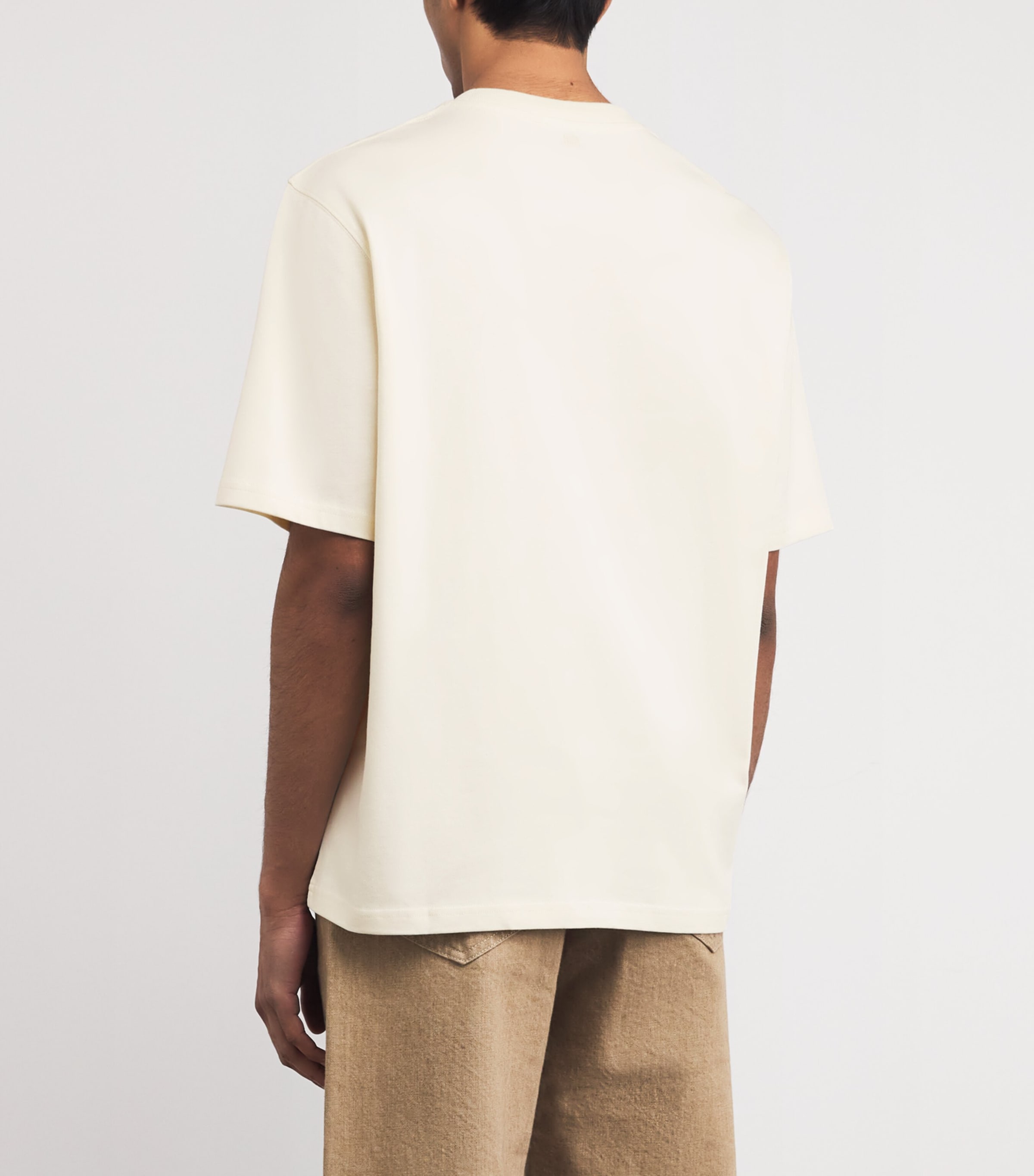 Cotton Zigzag Logo T-Shirt A016 MOONLIGHT Image 4