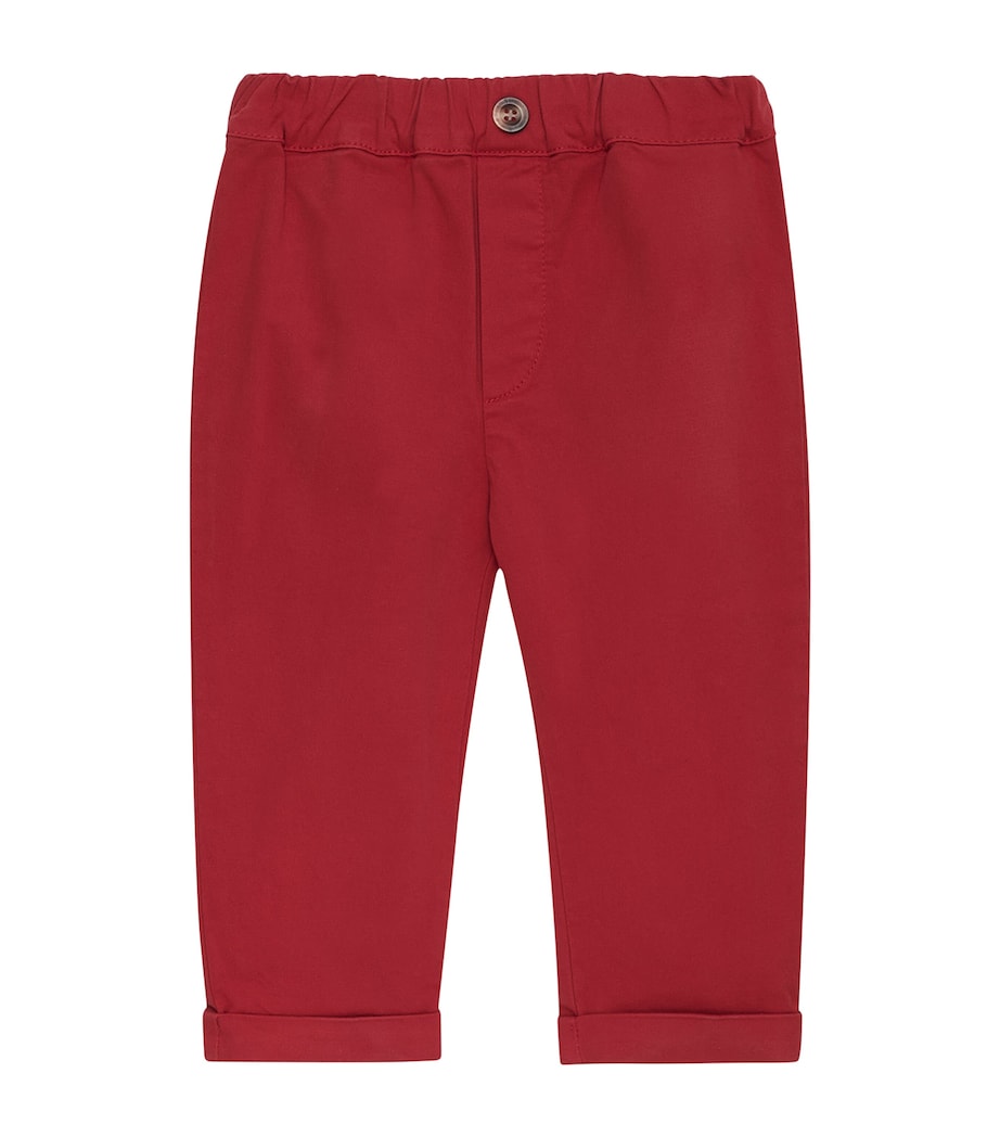 Stretch-Cotton Jacob Trousers (2-5 Years) RED Image 1