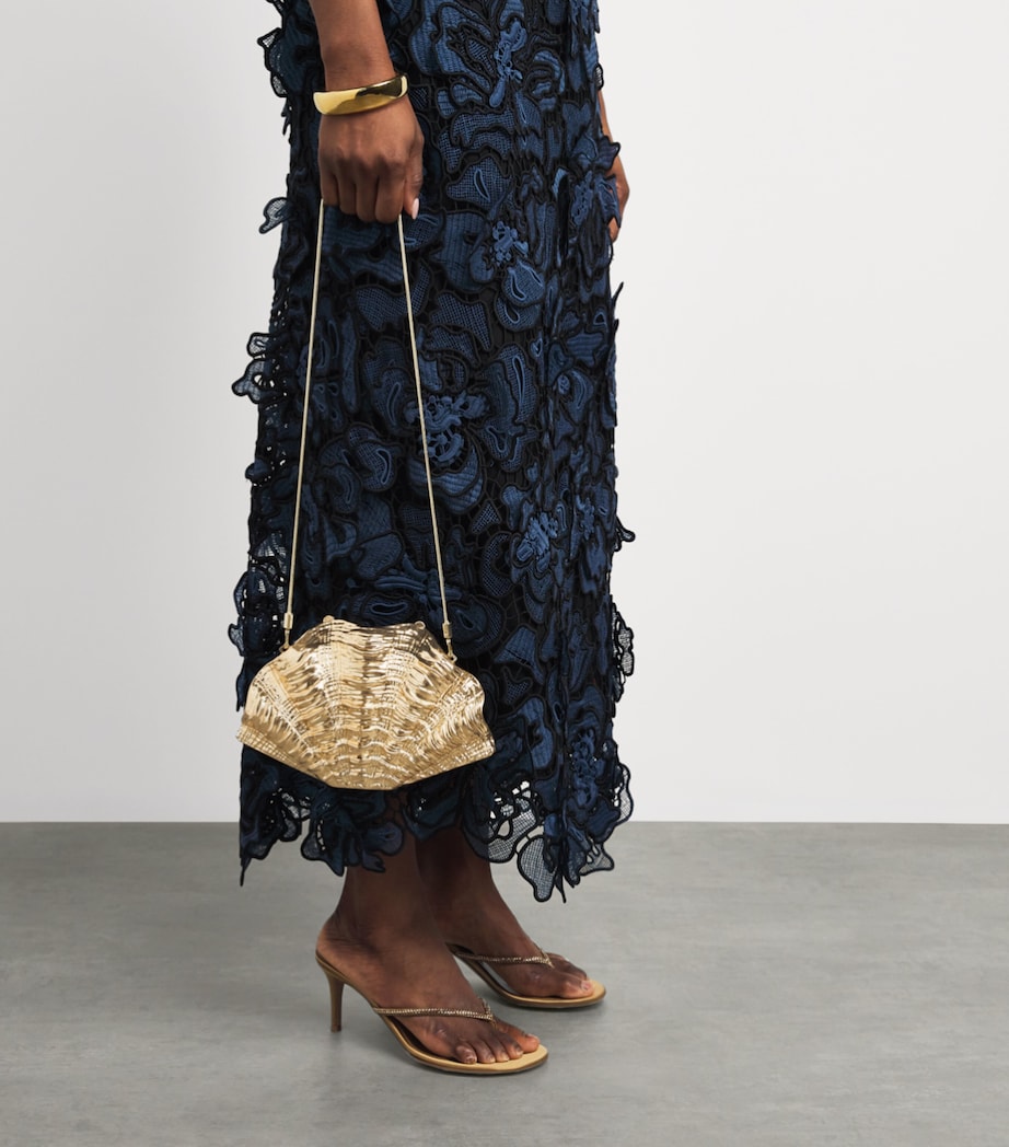 Simkhai Shell Venus Clutch Bag Gold Image 2